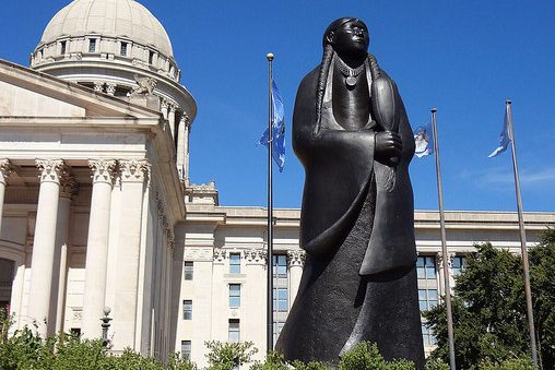 statue at the the state capitol of Oklahoma