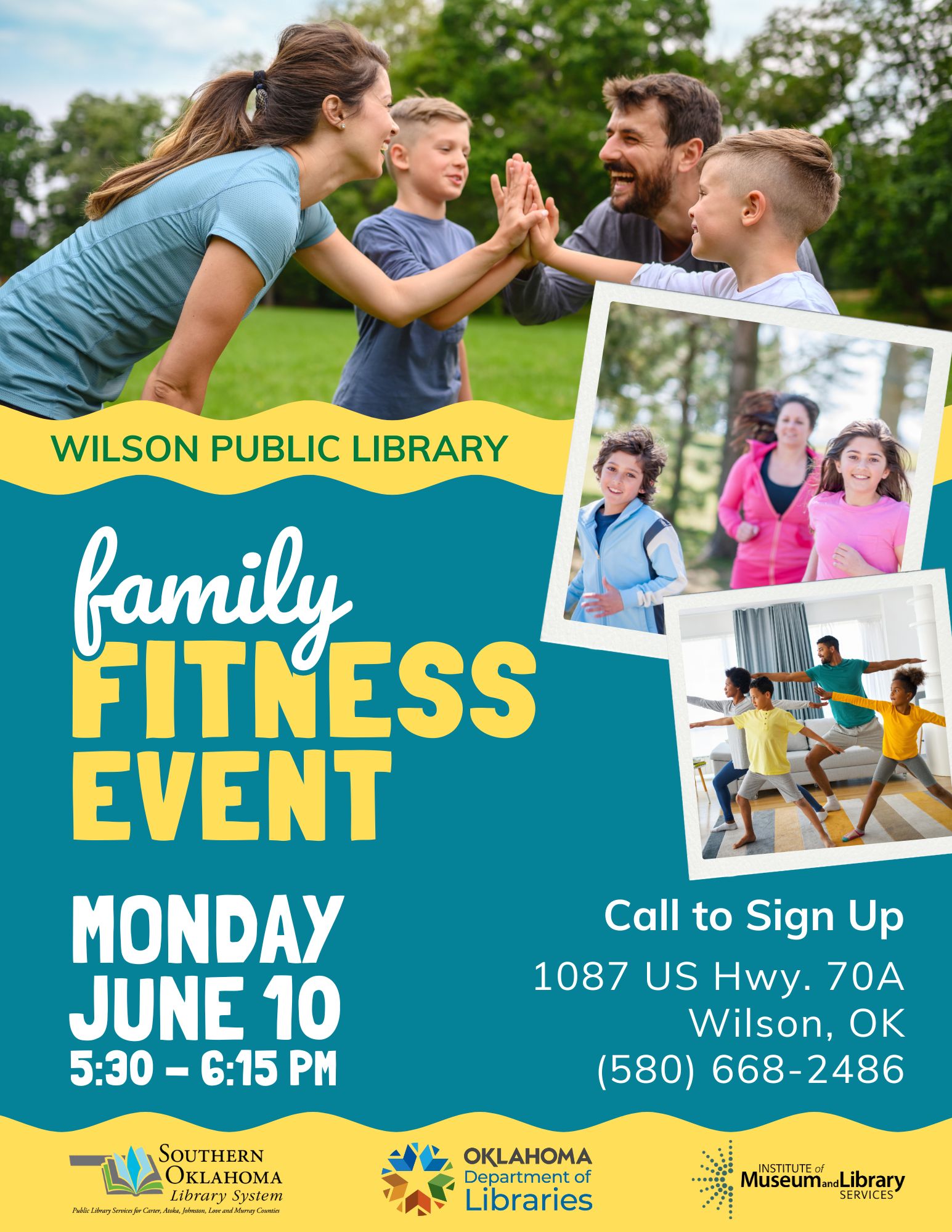 Family Fitness Event WPL JUN Flyer 2024