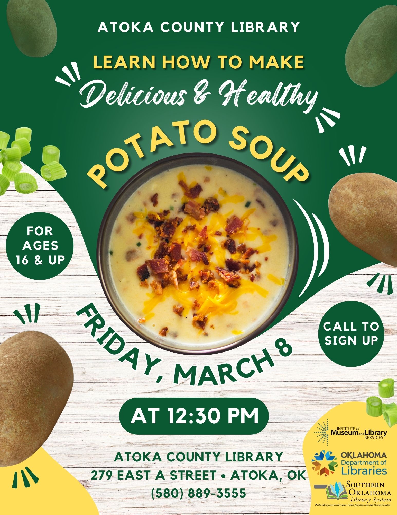 Healthy Potato Soup ACL Flyer