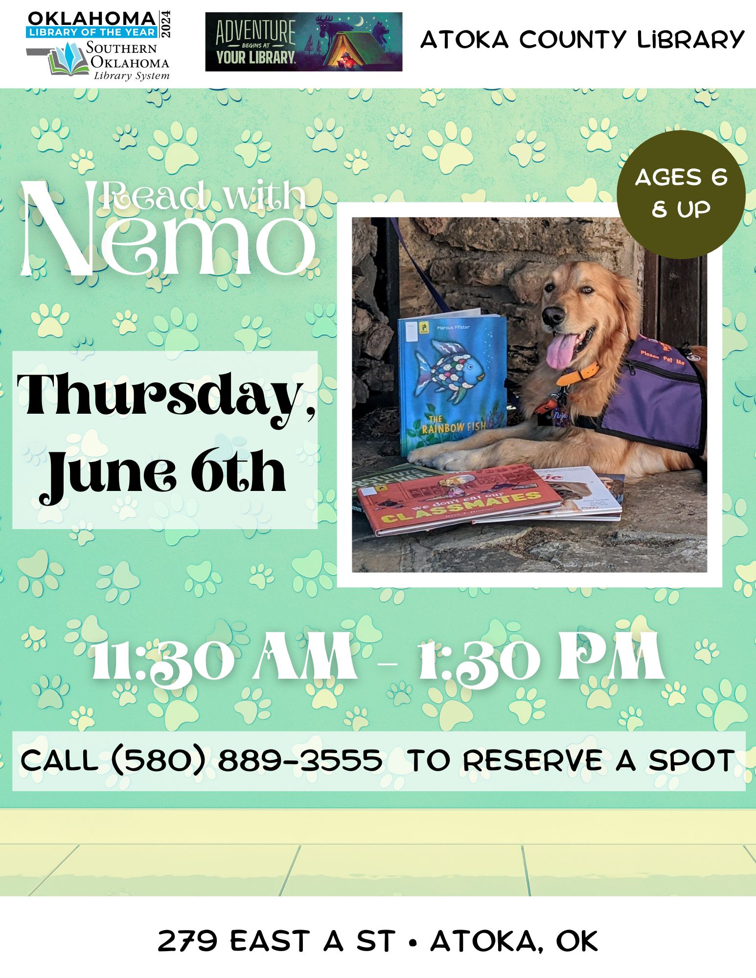 Nemo the Therapy Dog ACL SRP June 2024