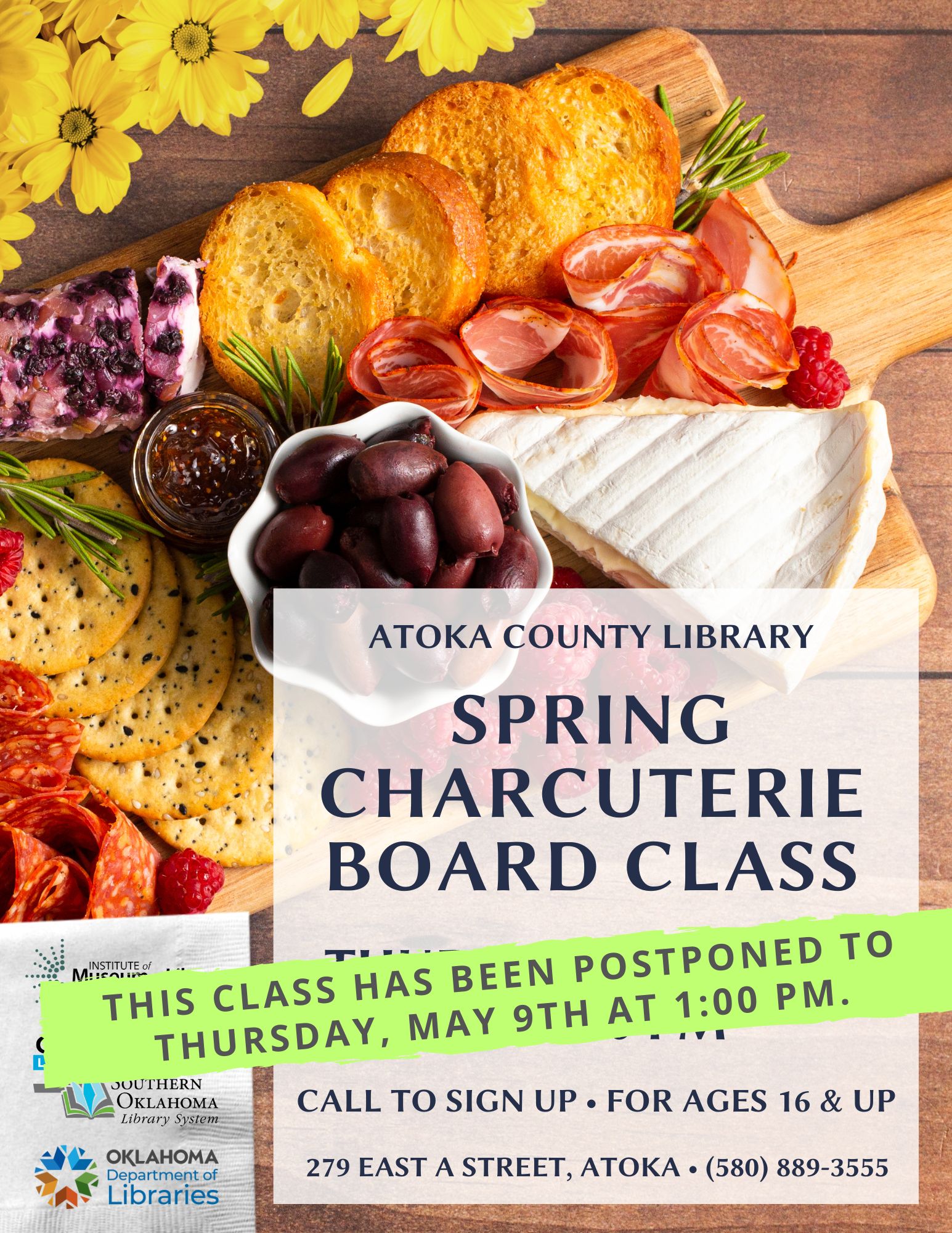 Spring Charcuterie Board Class ACL Flyer Updated