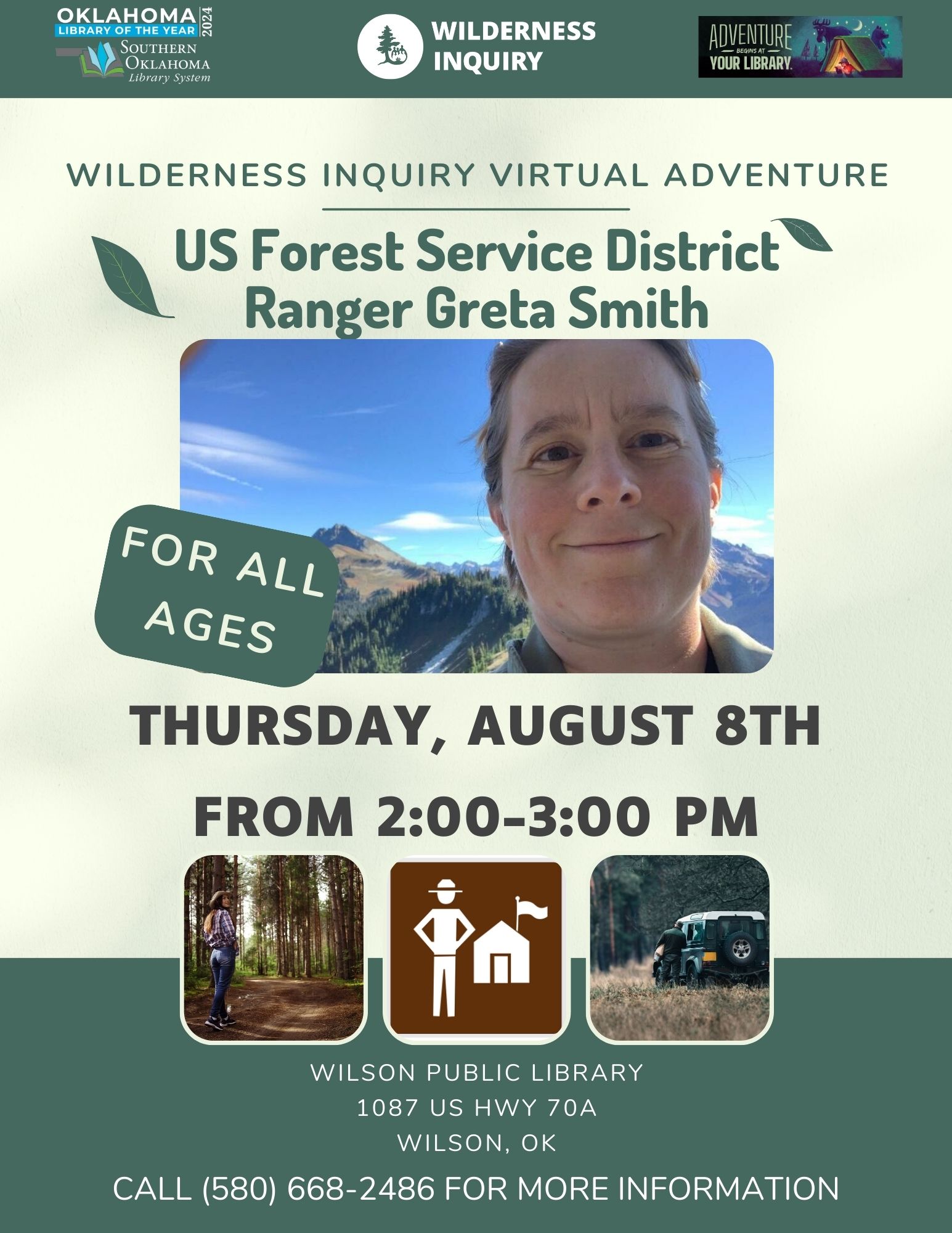 Wilderness Inquiry Virtual Adventure Greta Smith WPL 2024