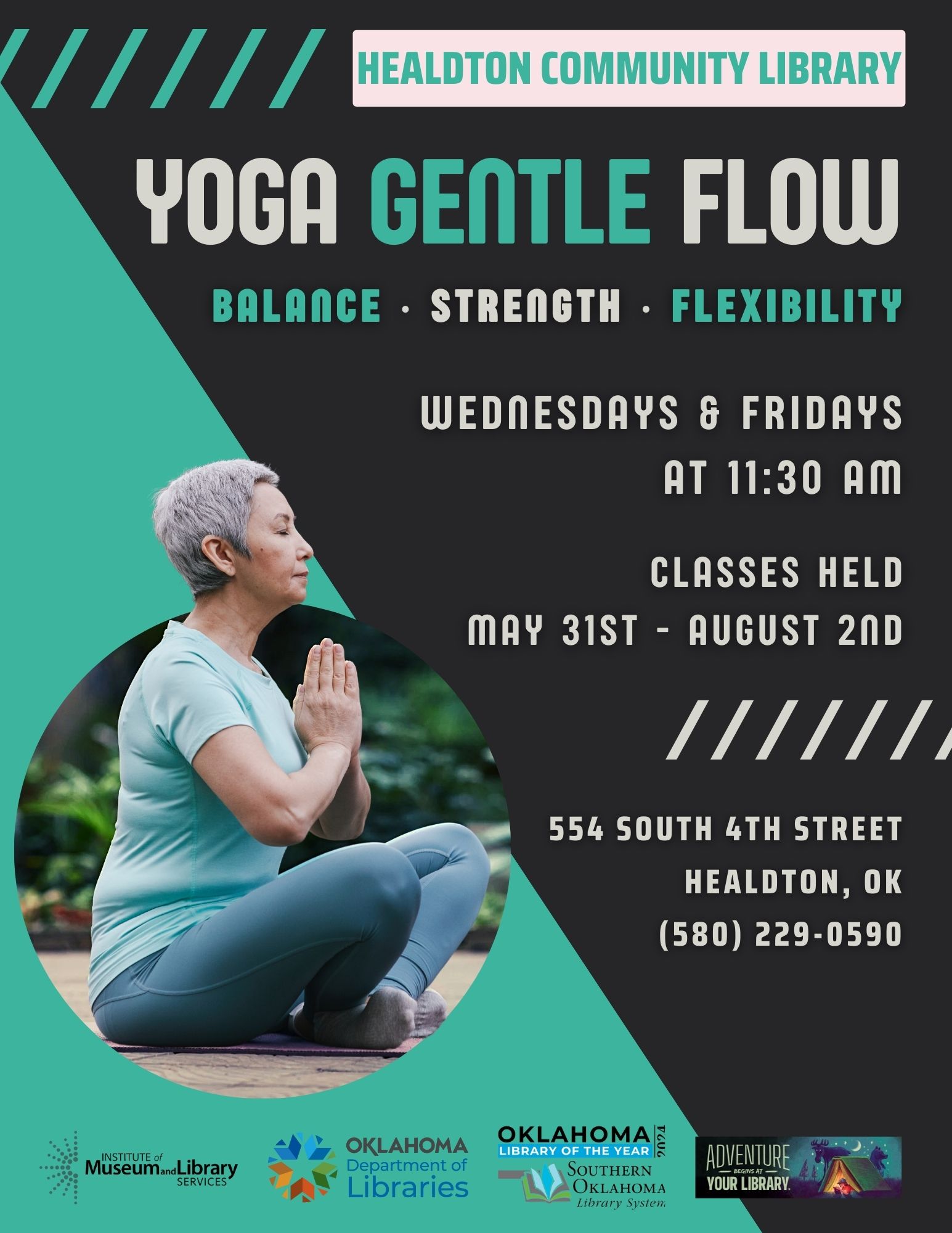 Yoga Gentle Flow HCL Flyer May 2024