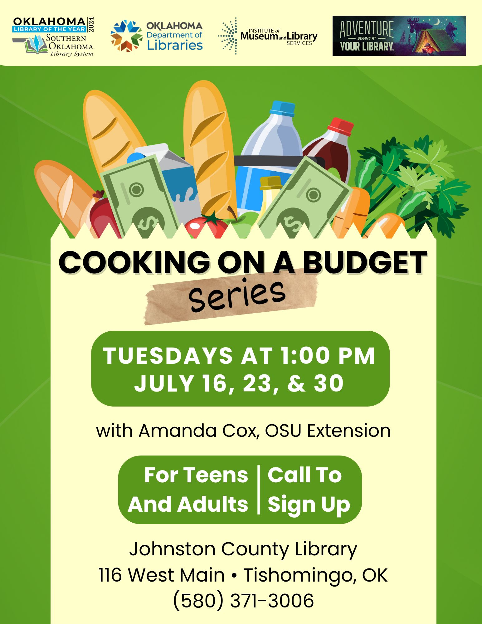 Cooking on a Budget Series JC Flyer SRP 2024