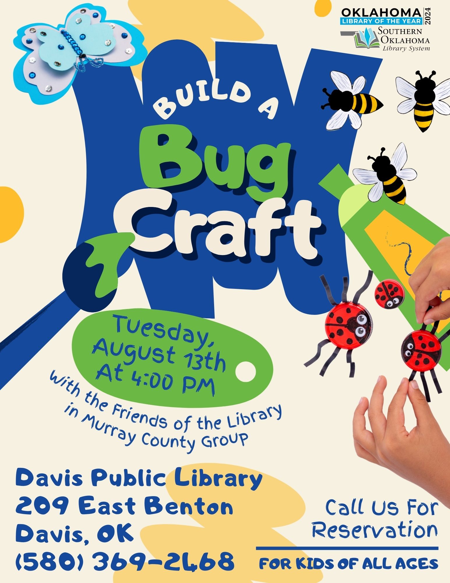 Build A Bug Craft DPL Flyer 2024