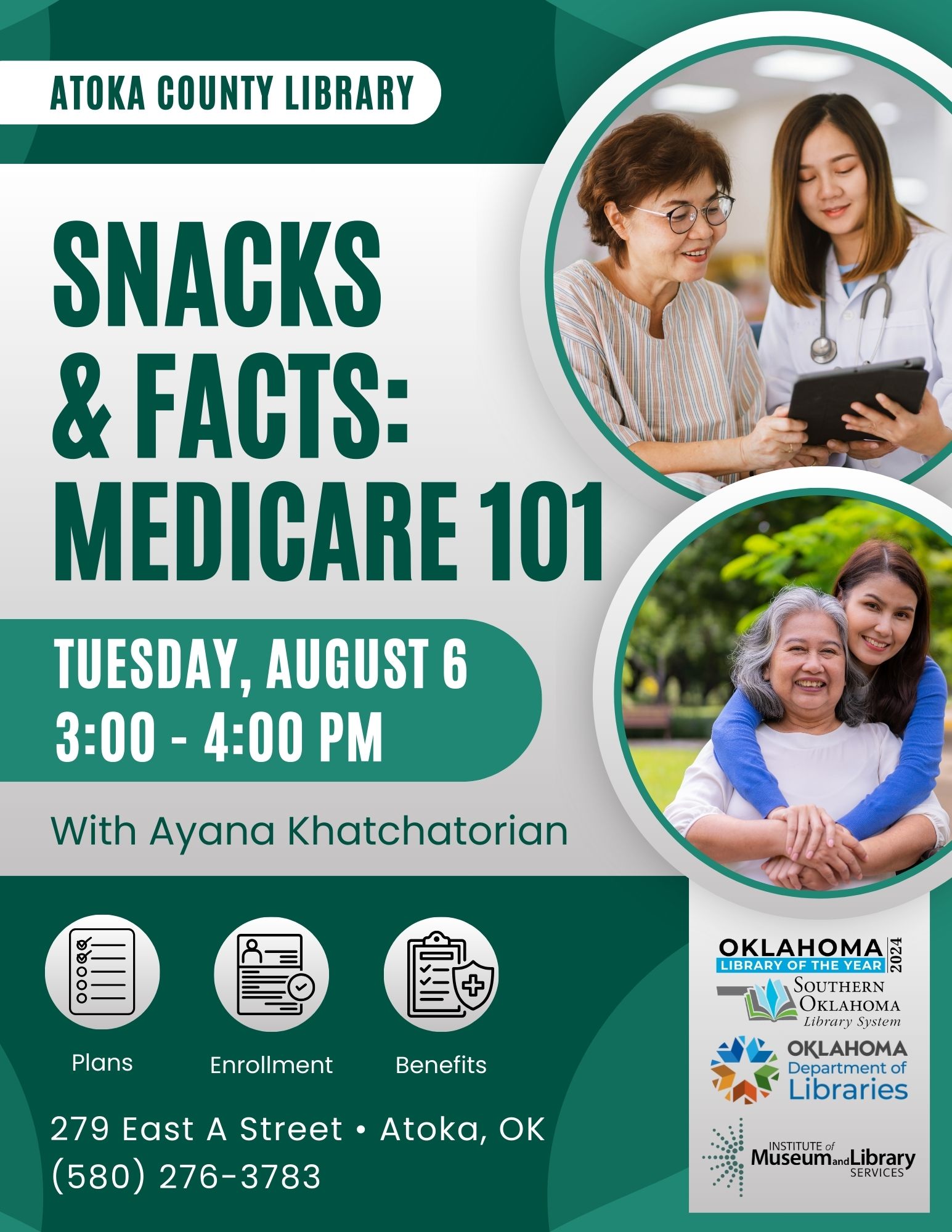 Snacks & Facts Medicare 101 ACL Flyer SRP 2023