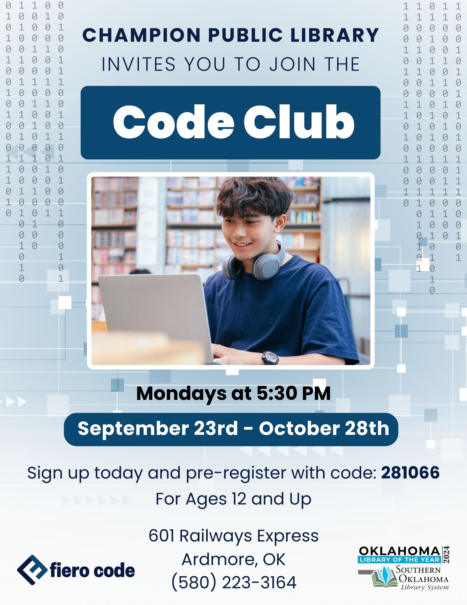 Coding Club Fiero Code CPL Flyer 2024