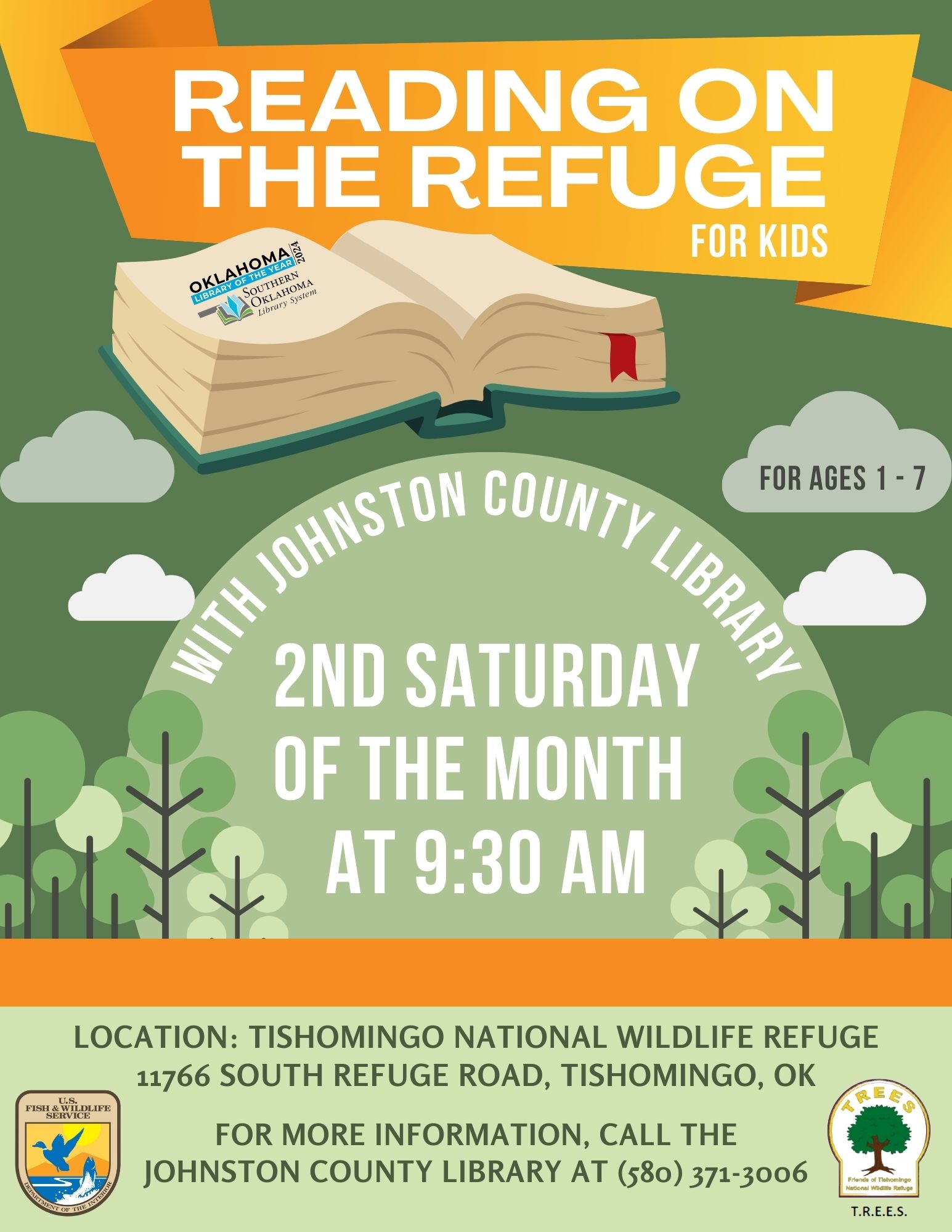 Reading on the Refuge JCL Flyer 2024