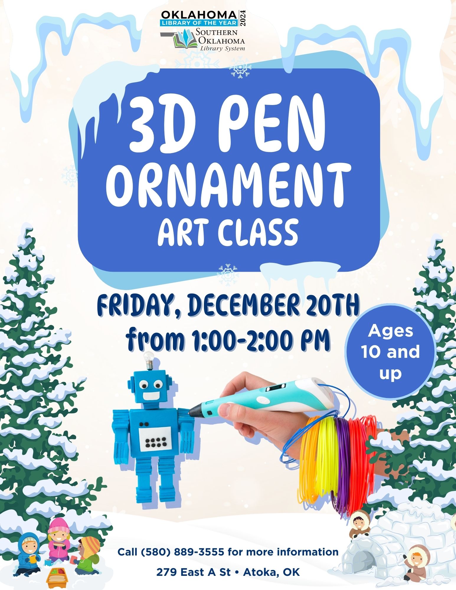 3D Pen Ornament Art Class