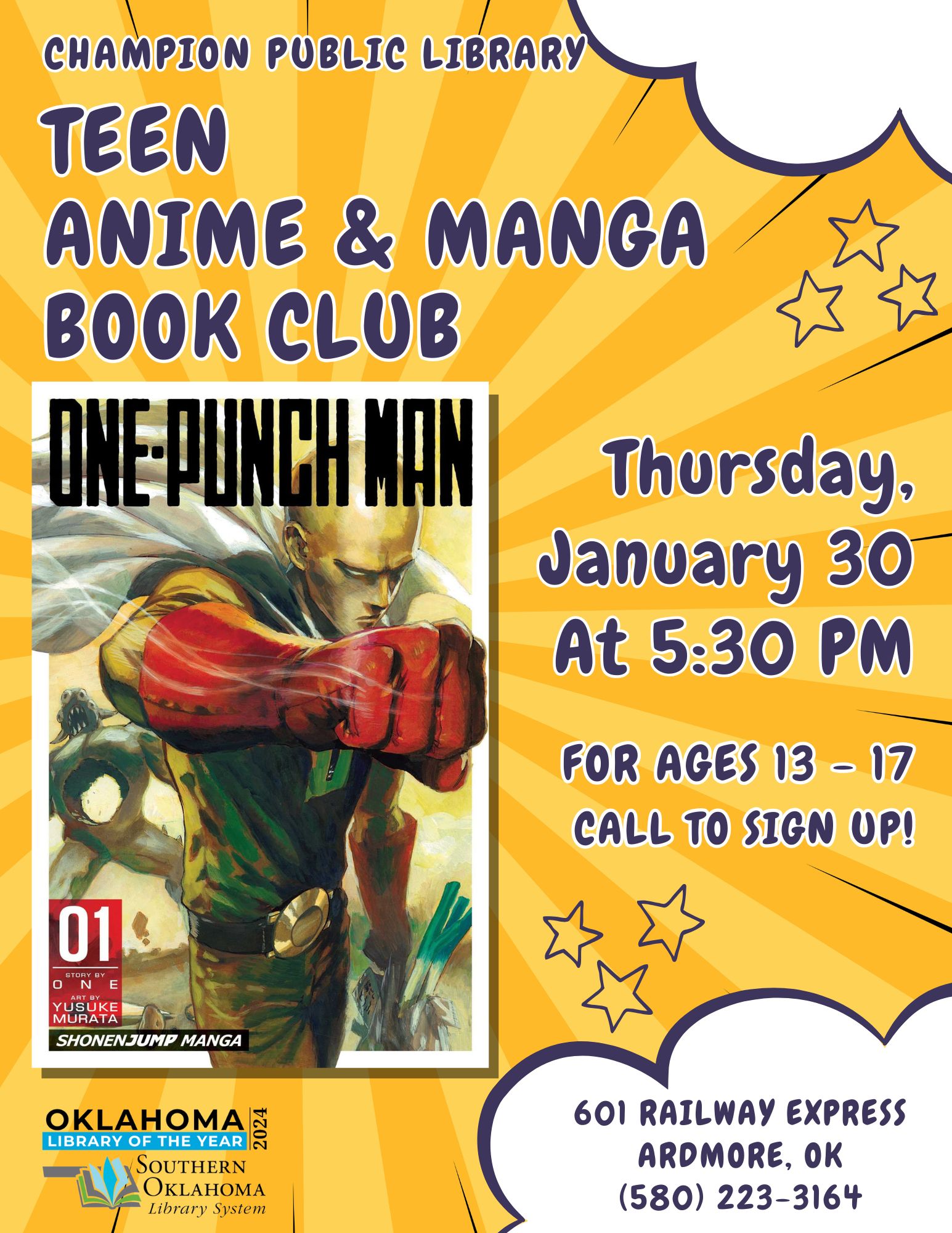 Teen A&M BC One Punch Man CPL Flyer 2025