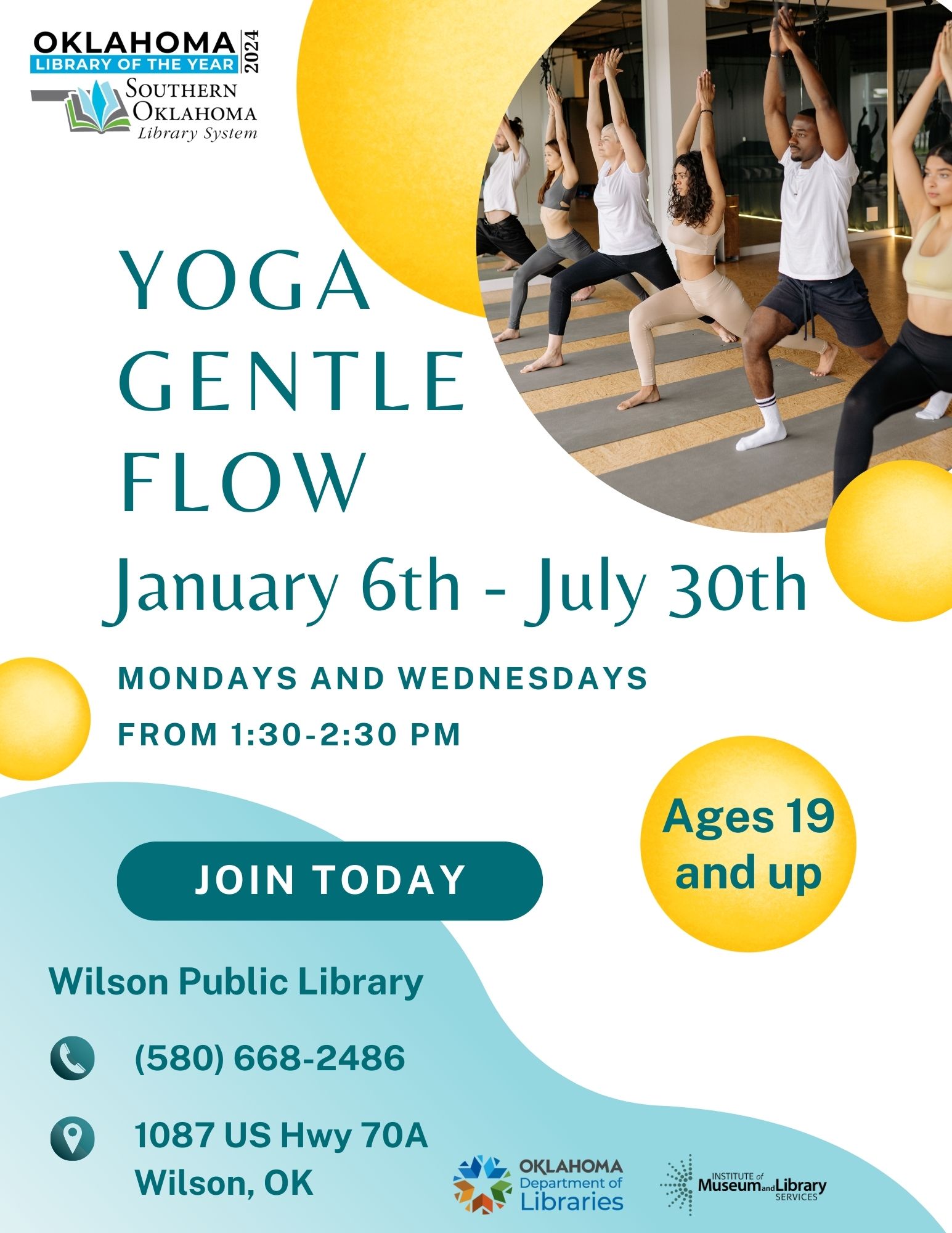 Yoga Gentle Flow WPL PR Flyer 2025