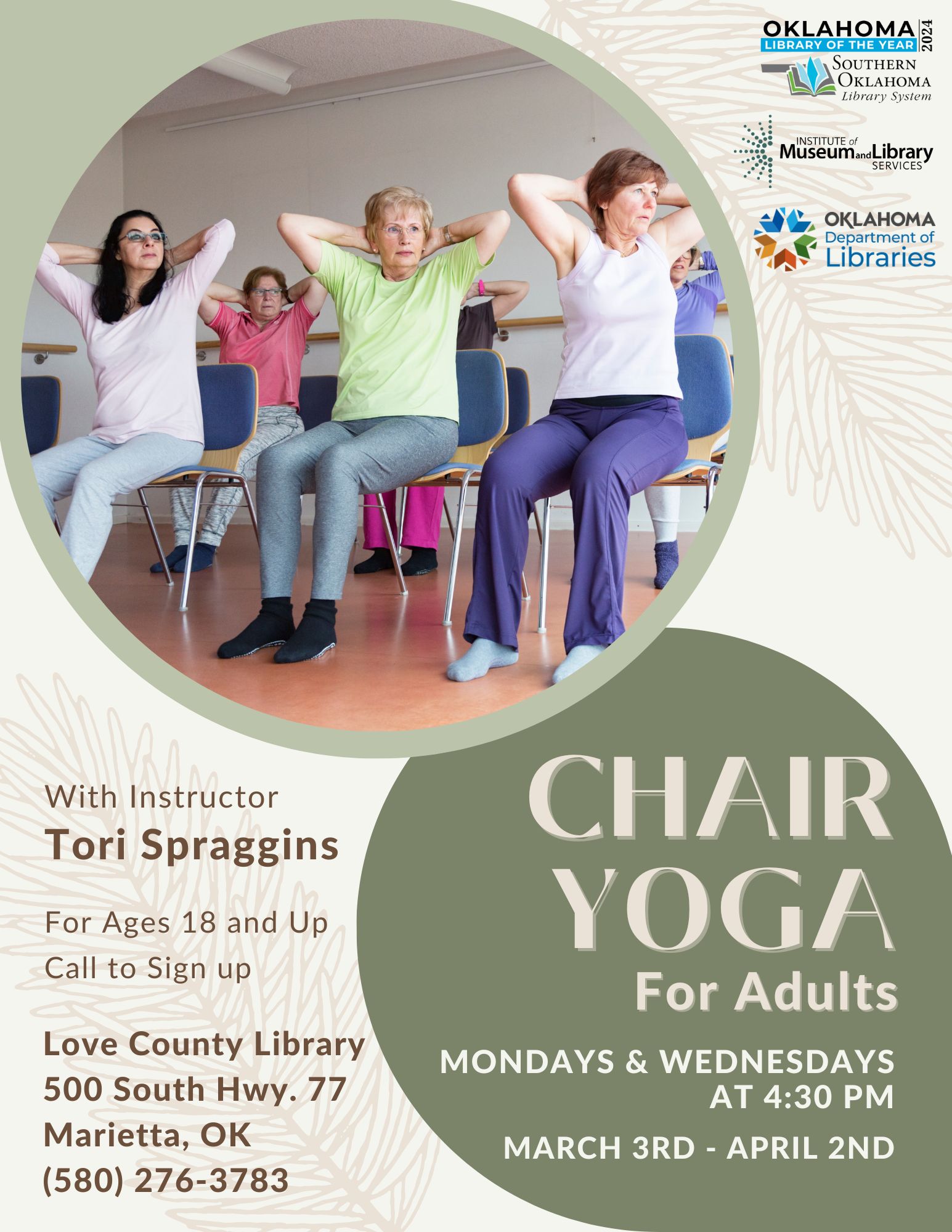 Chair Yoga LCL MAR Flyer 2025