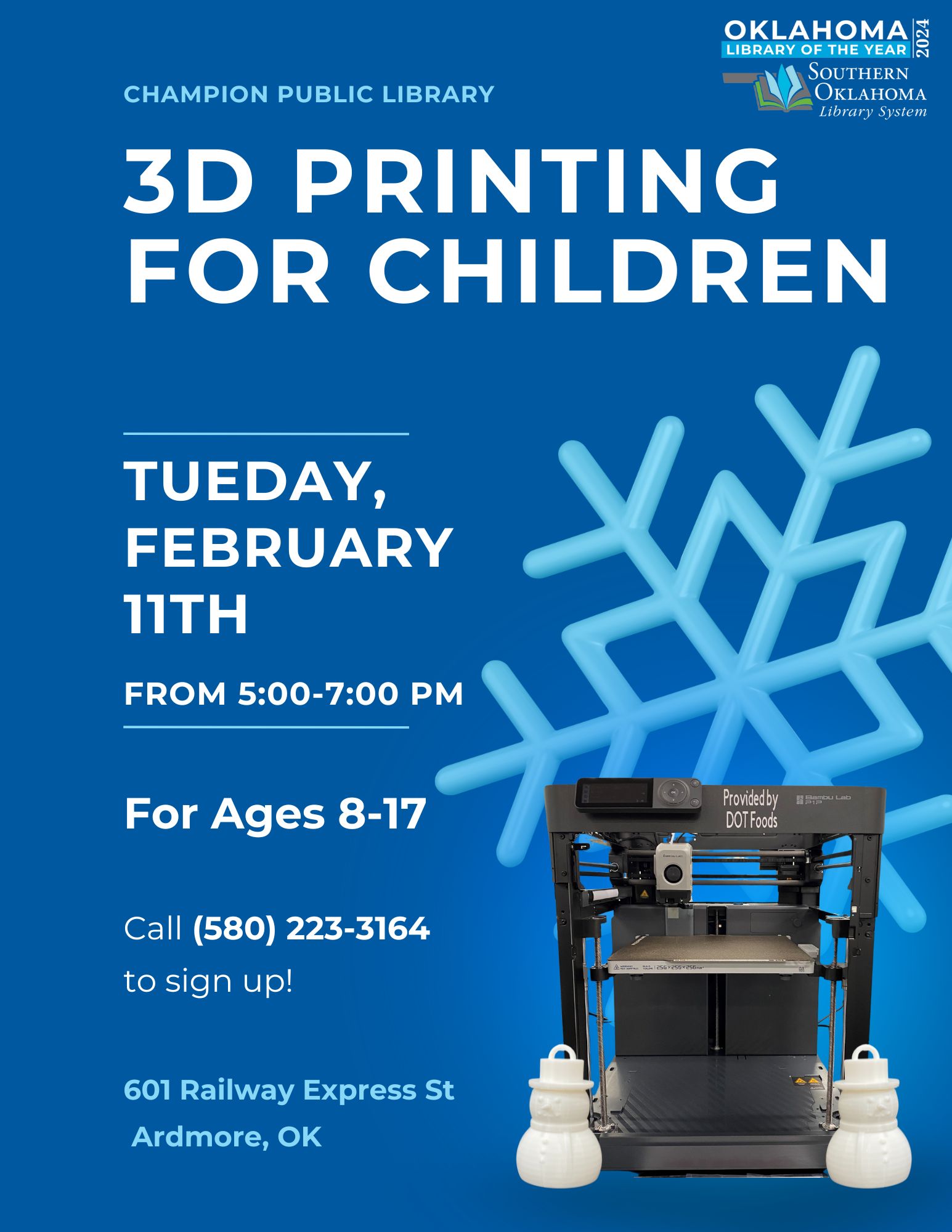 Kids 3D Printing Feb 2025 CPL PR