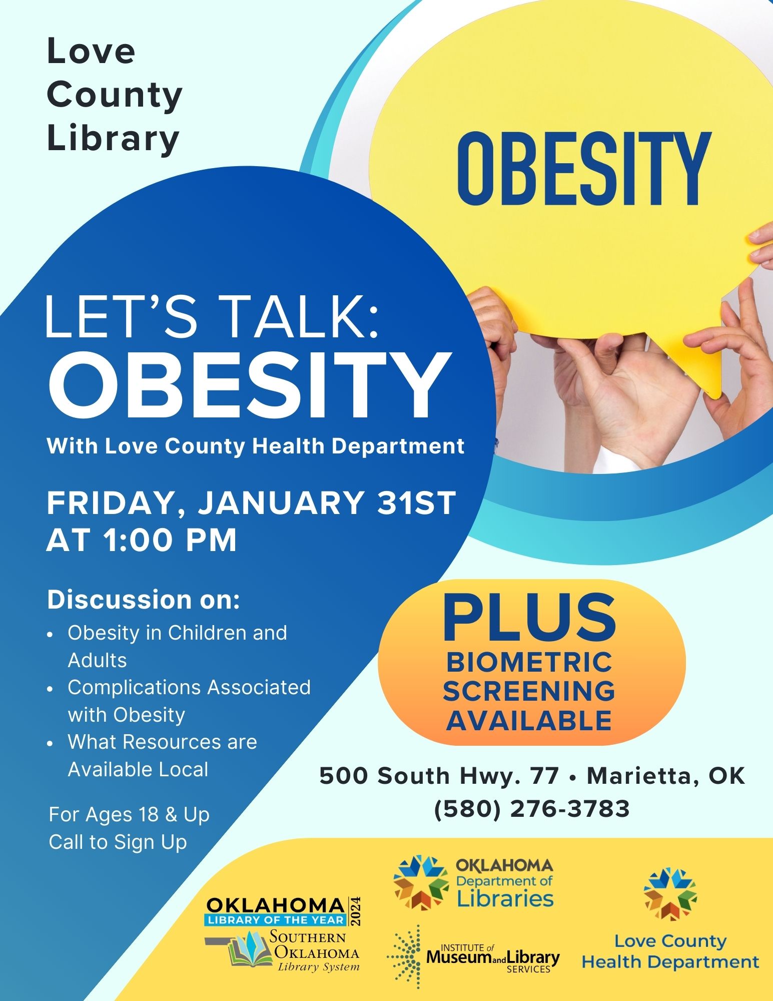 Obesity Discussion LCL Flyer 2025