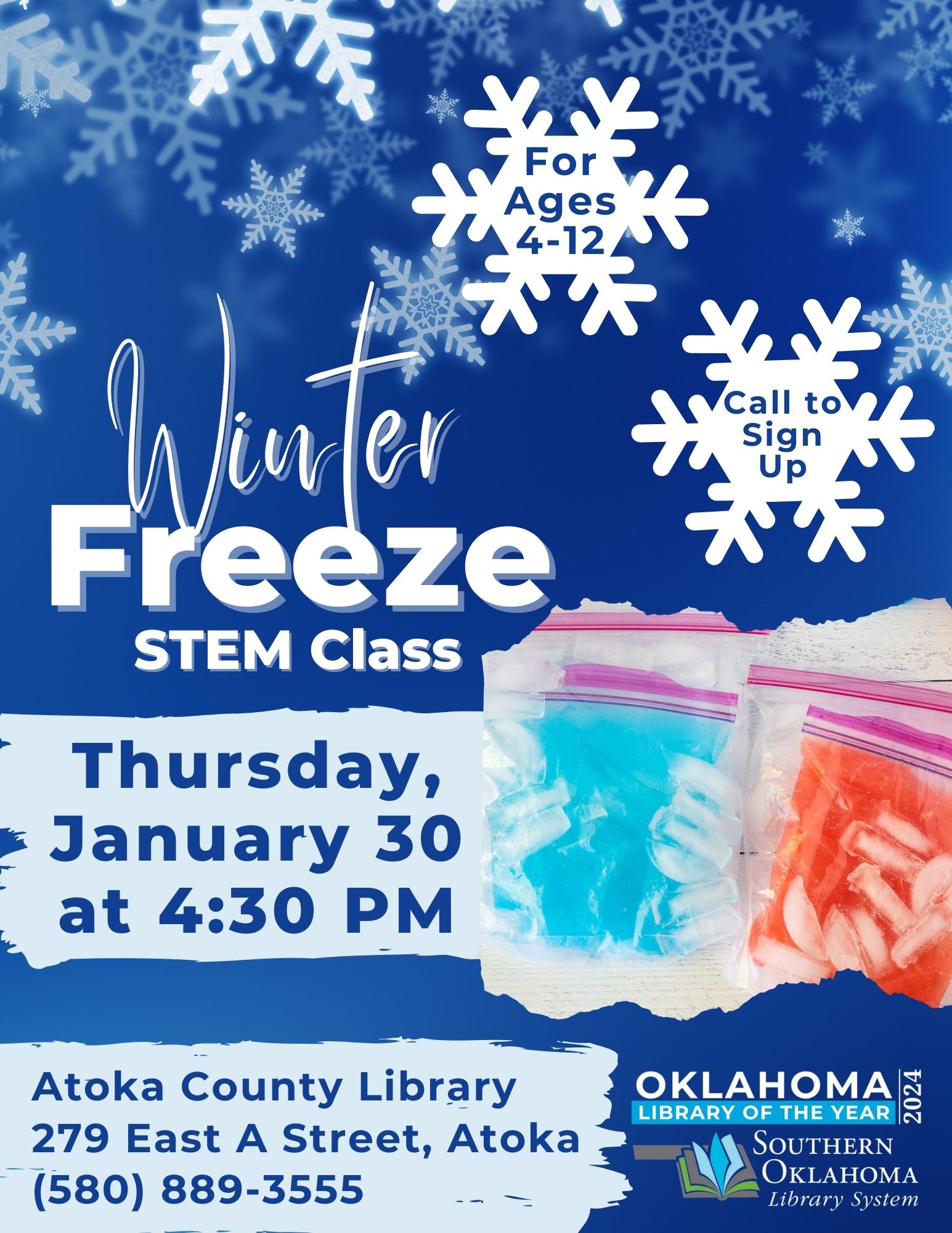 Winter Freeze STEM Class ACL Flyer 2025