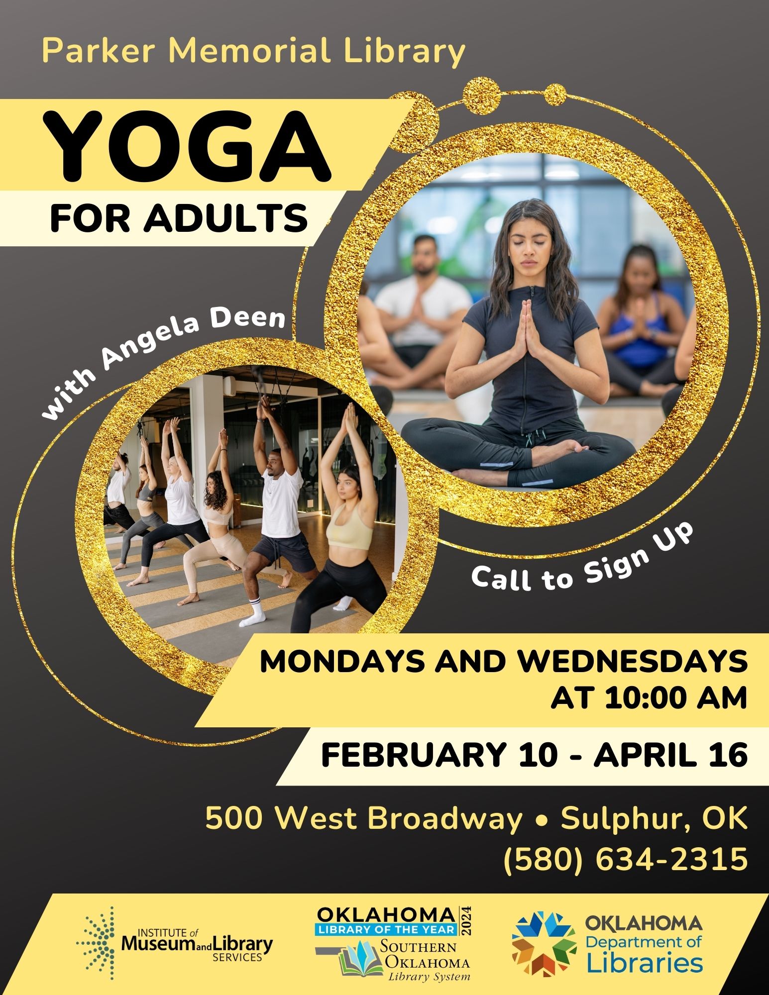 Yoga Classes PML Flyer 2025