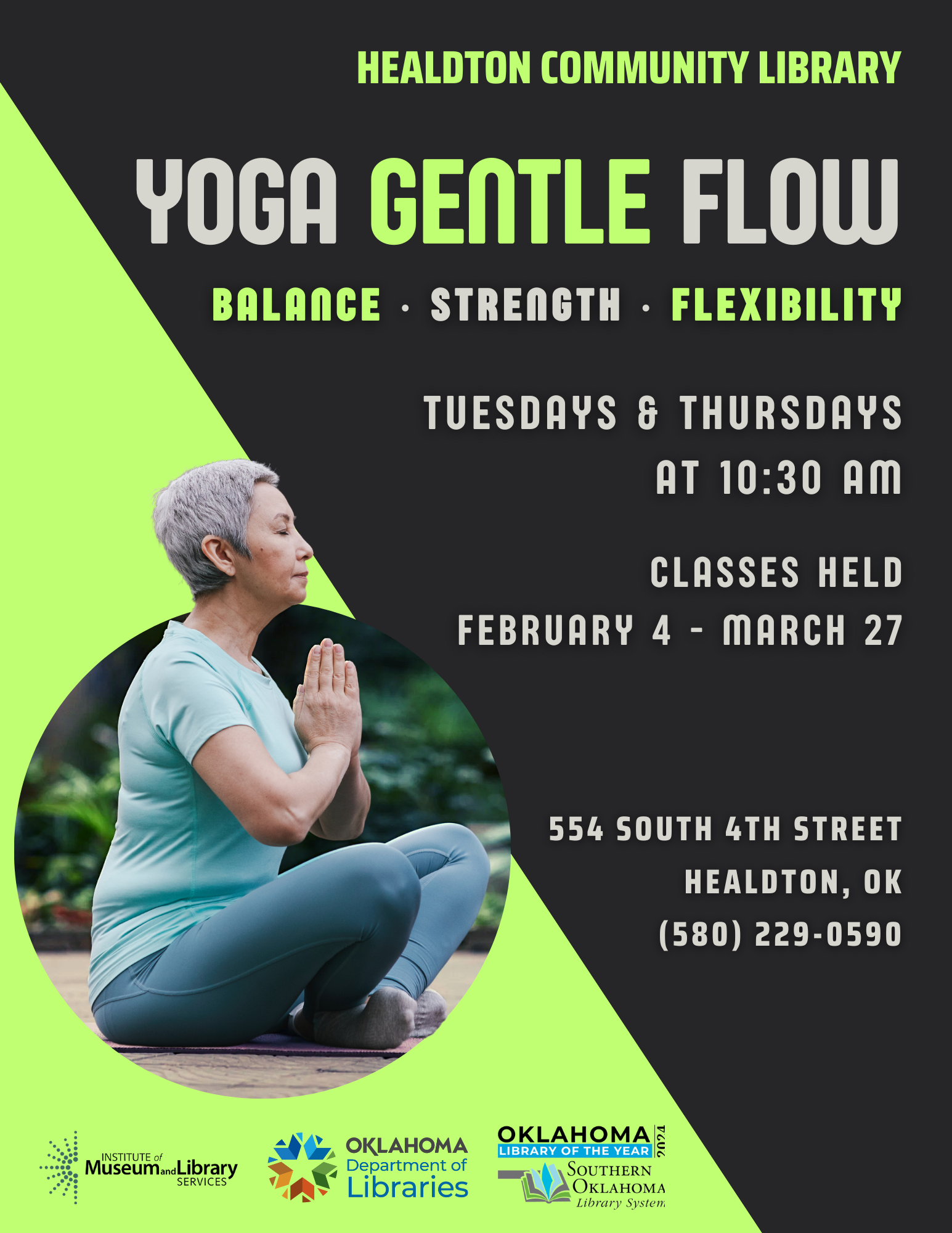 Yoga Gentle Flow HCL Flyer 2025