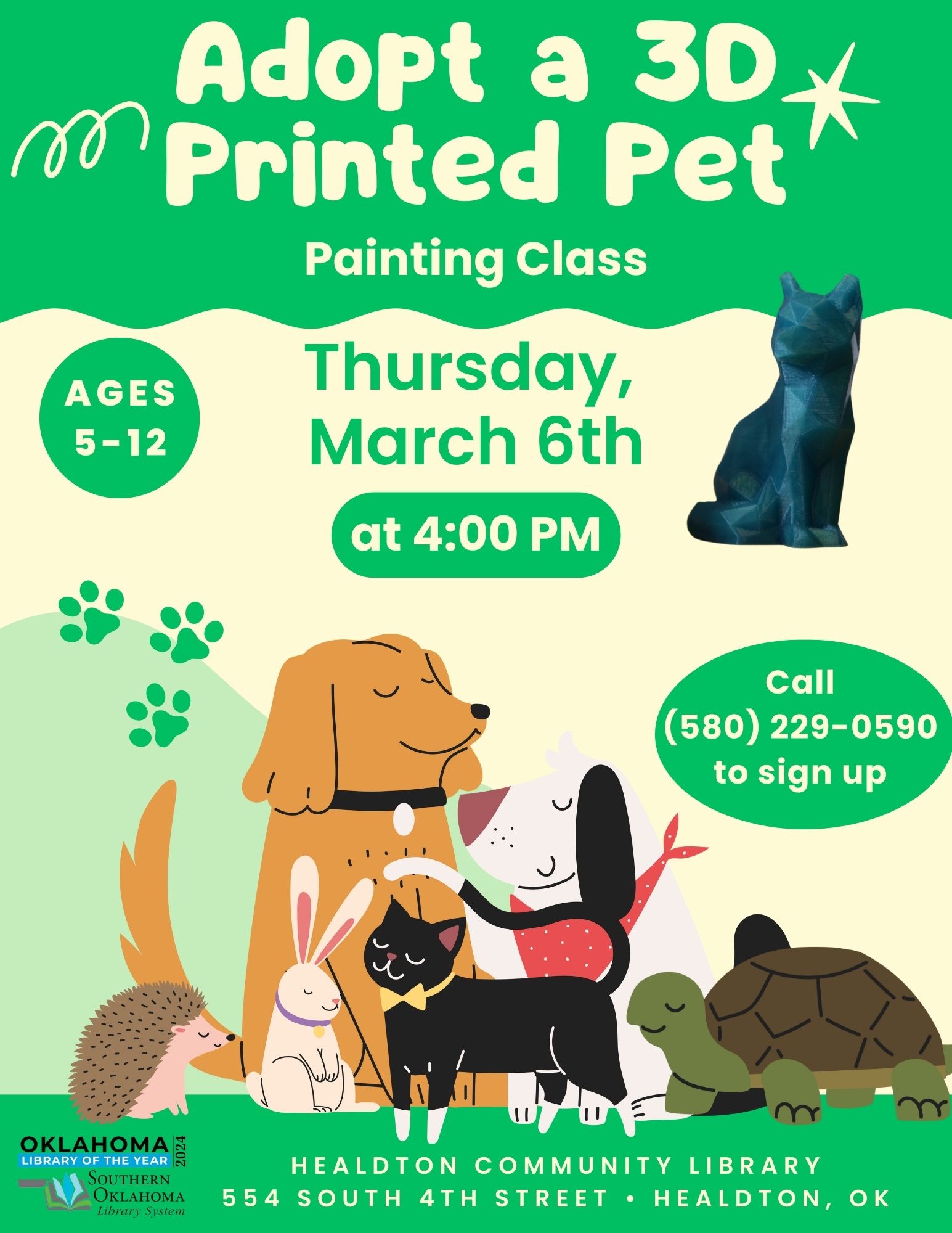 Adopt 3D Printed Pet Painting class for Kids HCL 2025