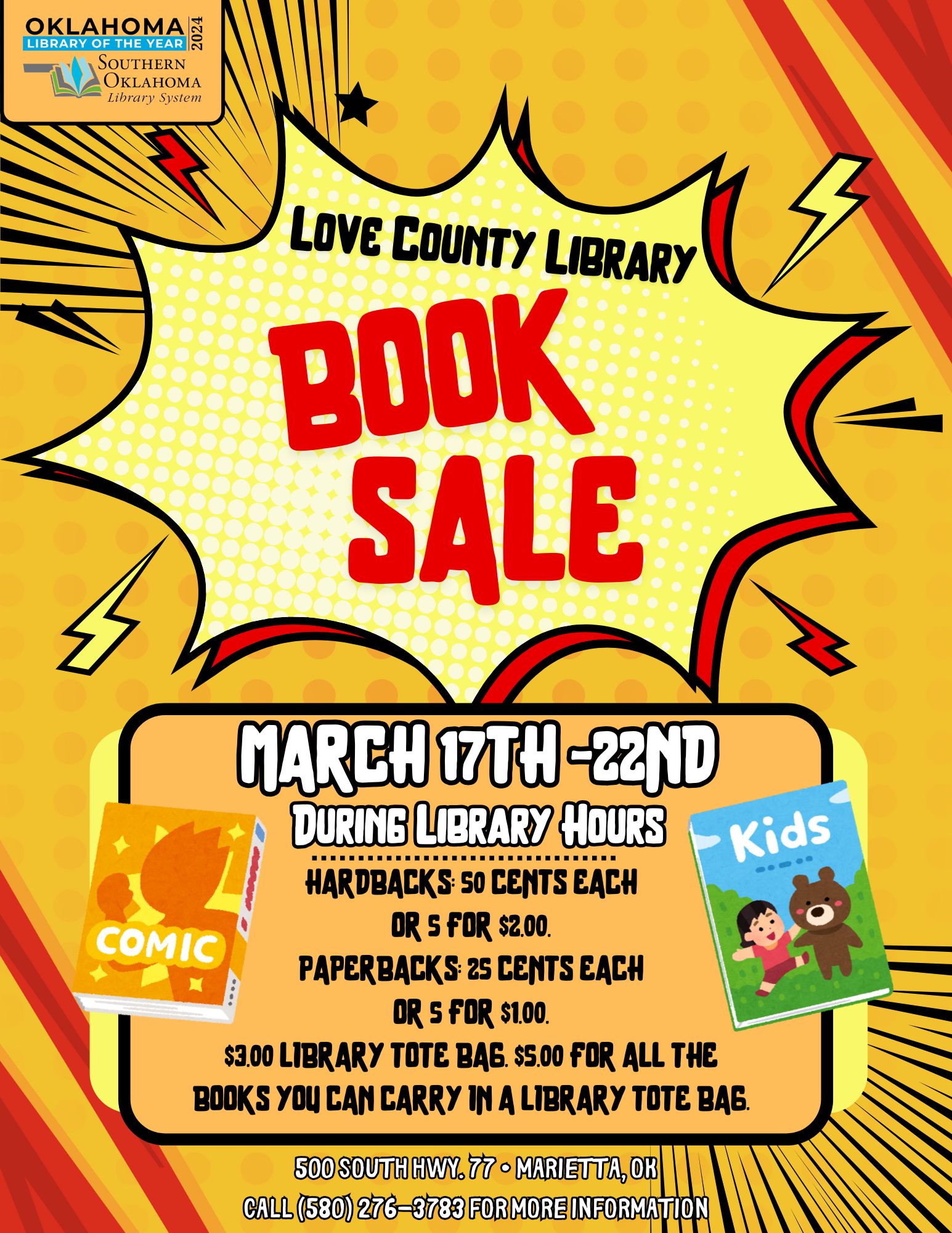 Book Sale LCL 2025 PR Flyer