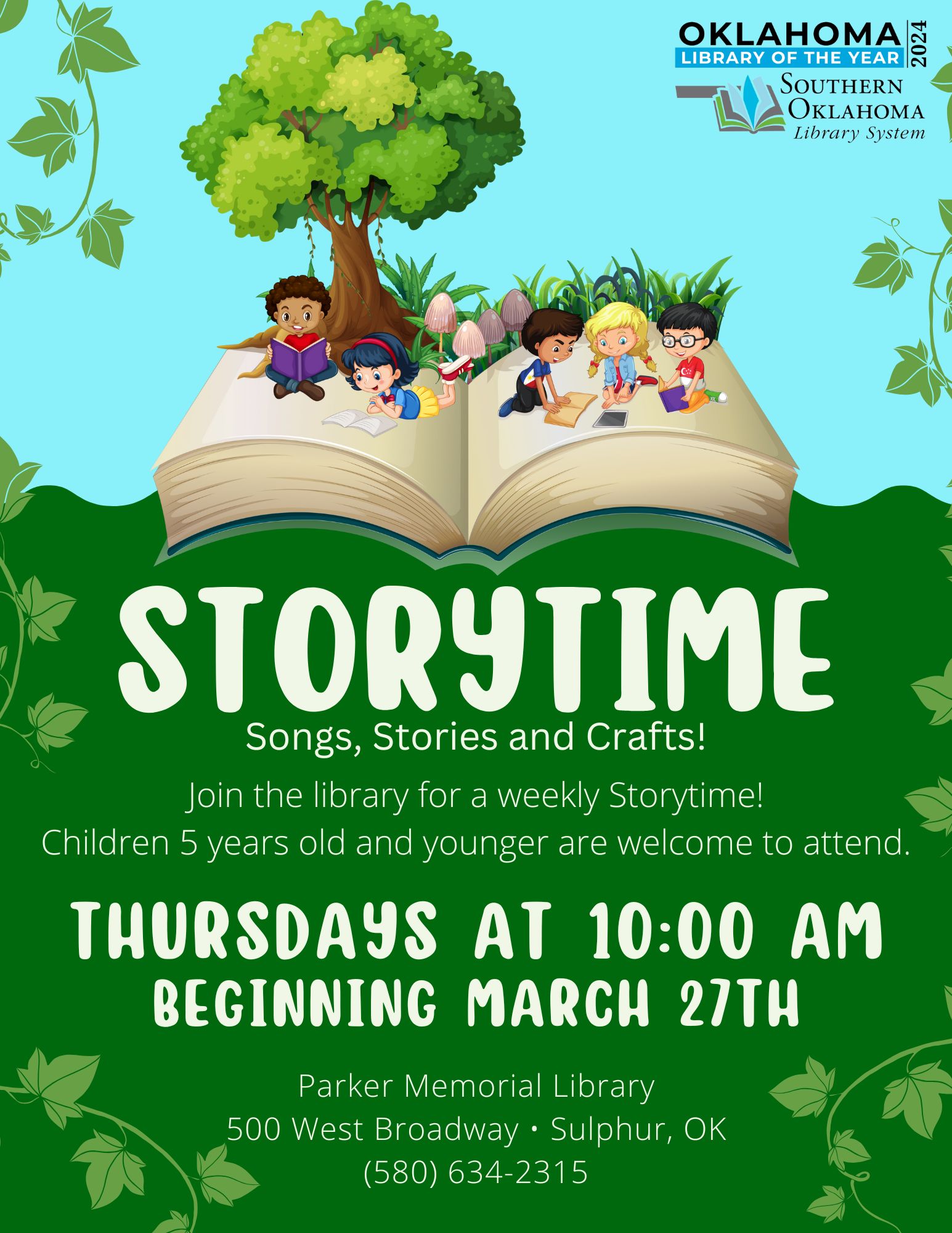 Storytime 2025 PML Flyer