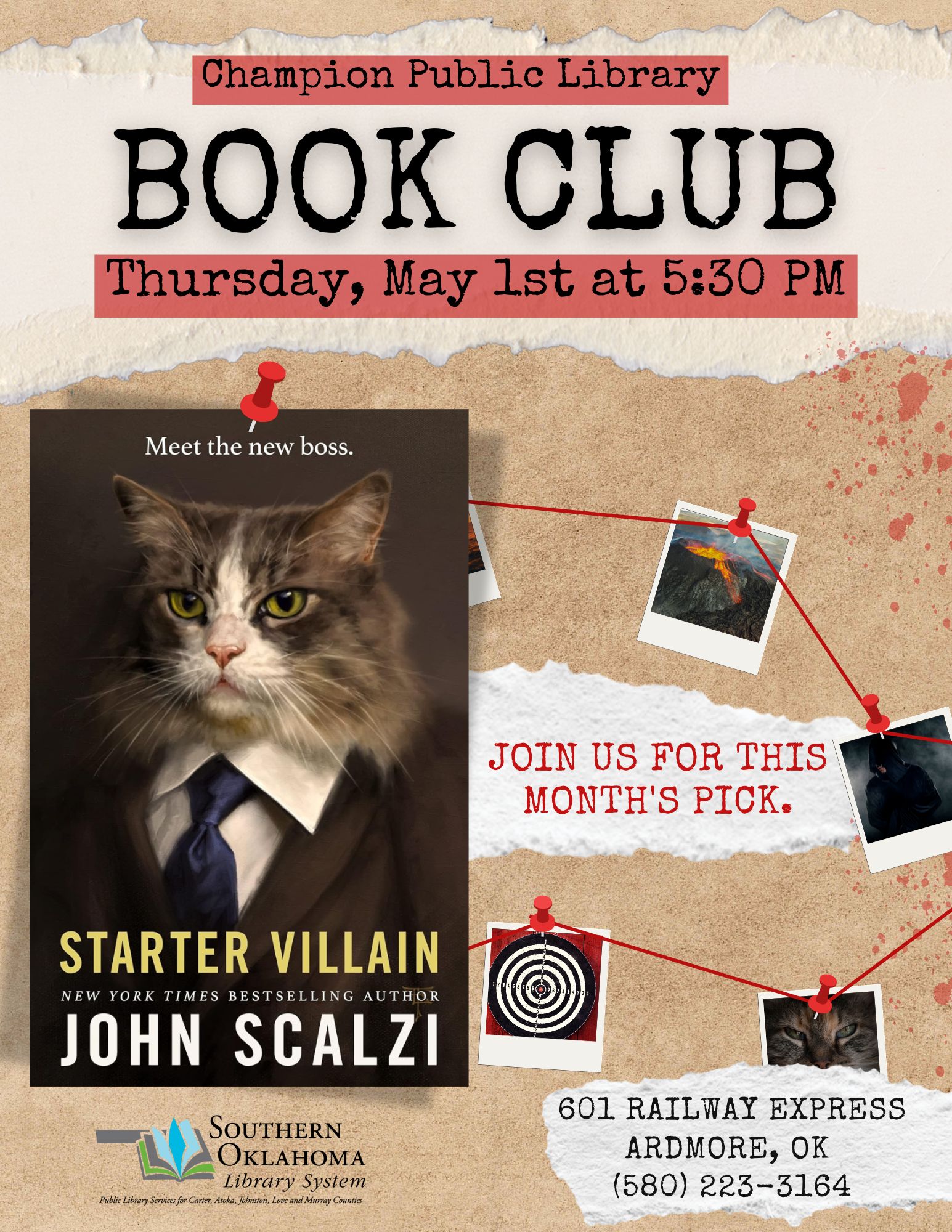 Book Club Starter Villain CPL Flyer 2025