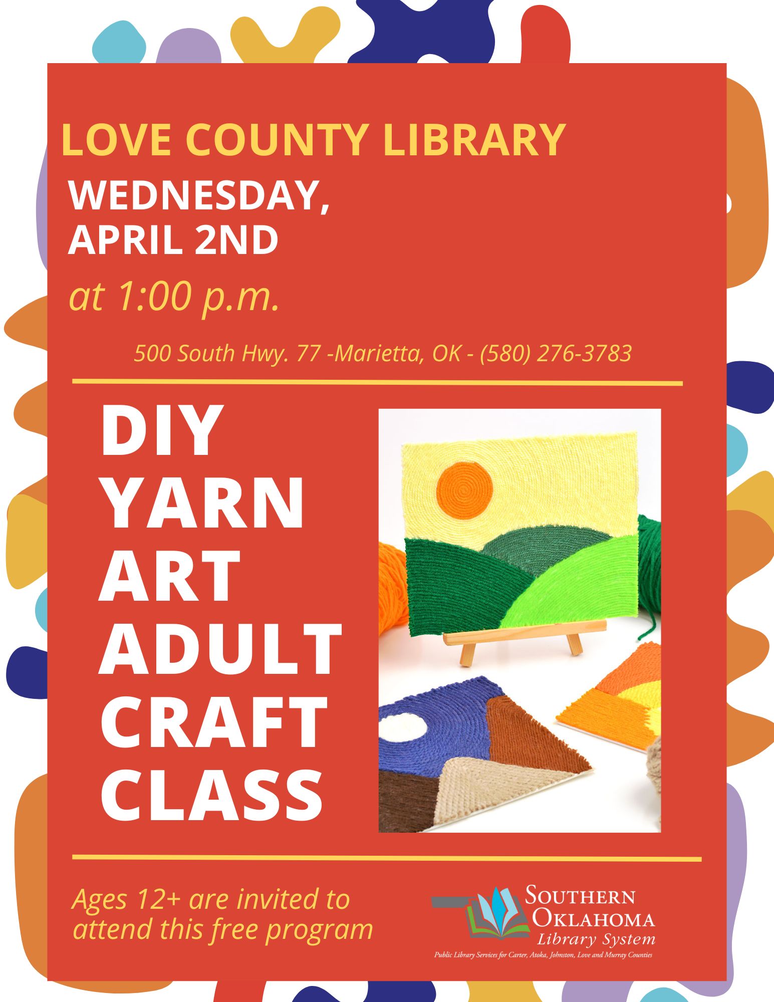 Yarn Art craft class LCL 2025