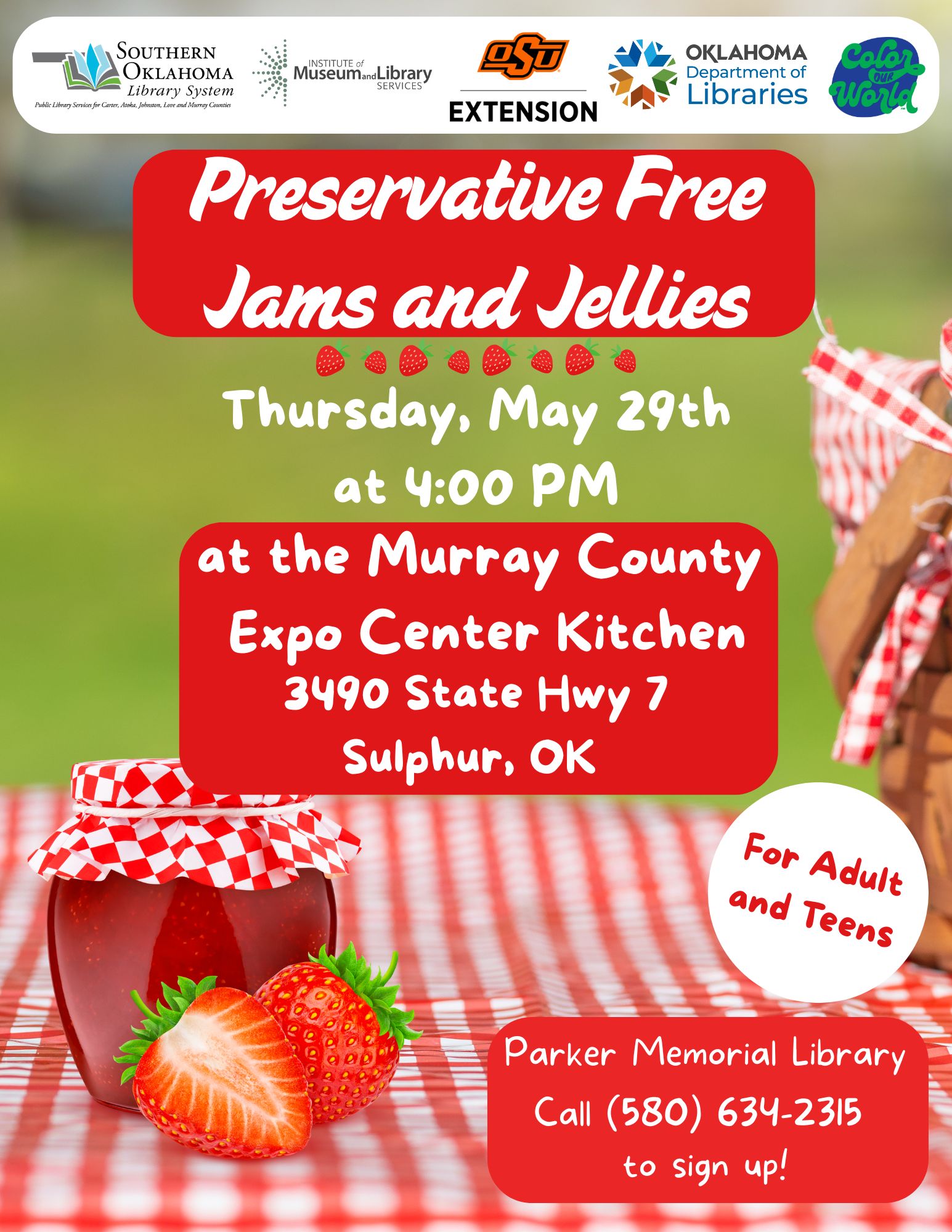 Perservative Free Jams and Jellies PML 2025 FLyer Perservative Free Jams and Jellies PML 2025 FLyer