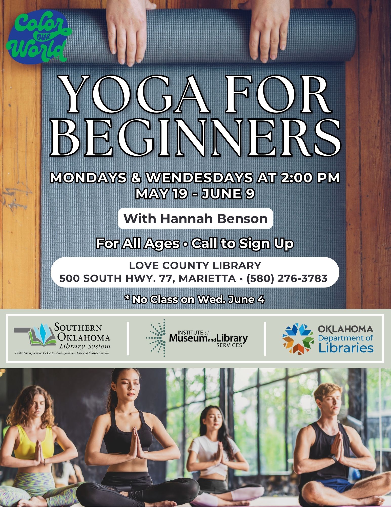 Yoga Class for Beginners at LCL Flyer SRP 2025 Yoga Class for Beginners at LCL Flyer SRP 2025