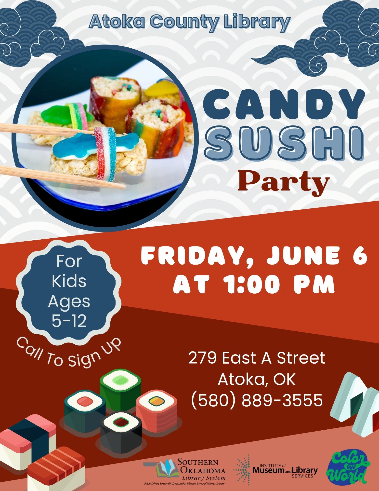 Candy Sushi Party ACL Flyer SRP 2025 Candy Sushi Party ACL Flyer SRP 2025
