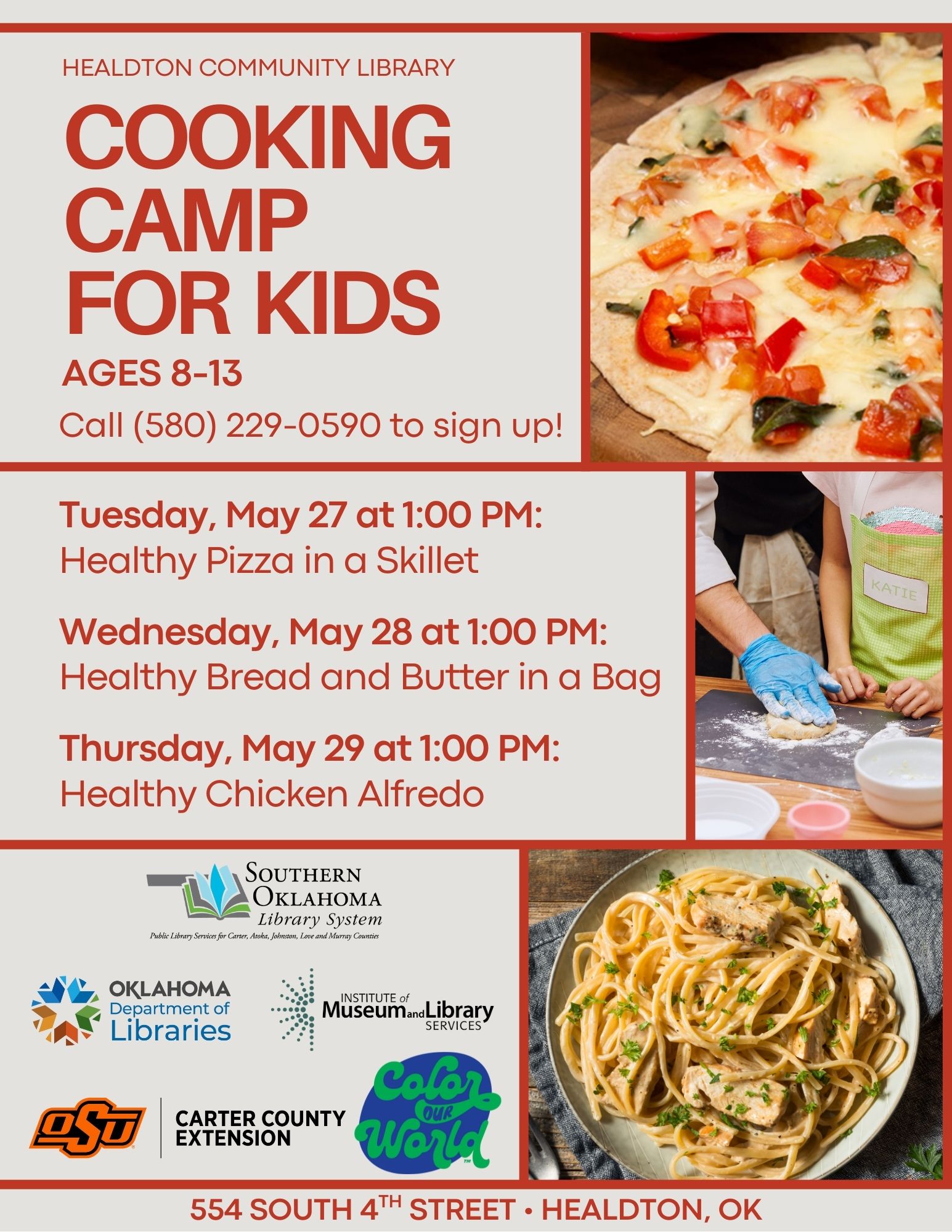 Cooking Camp for Kids HCL Flyer 2025 SRP Cooking Camp for Kids HCL Flyer 2025 SRP