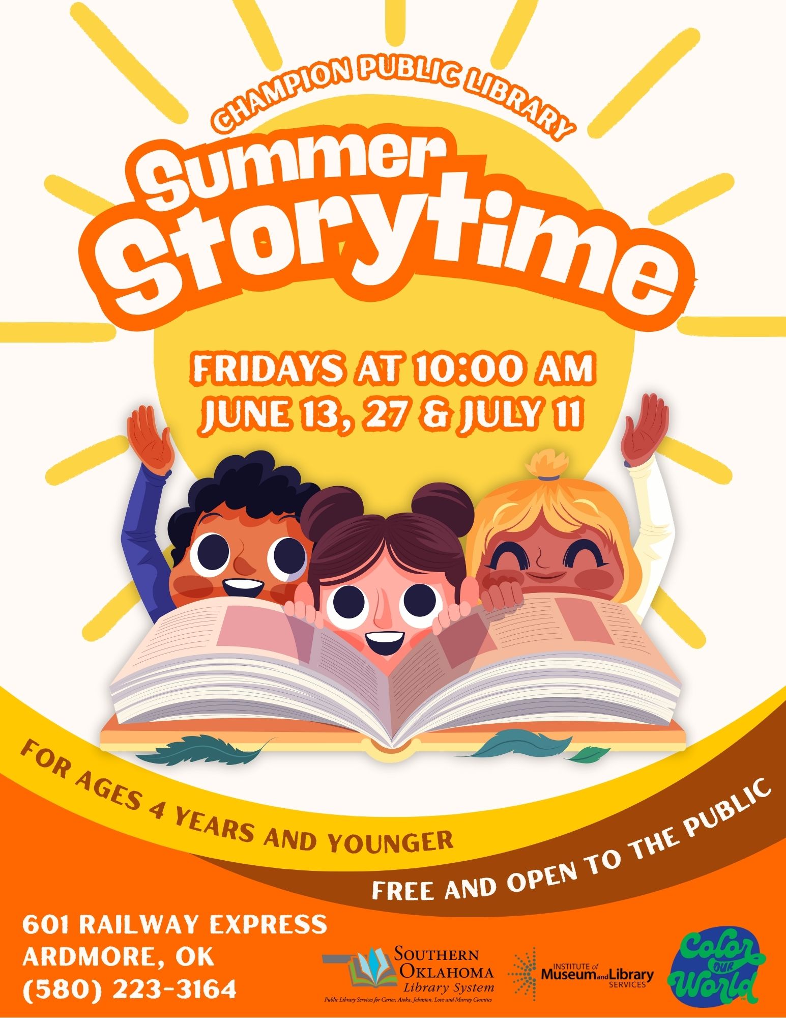Summer Storytime CPL Flyer SRP 2025 Summer Storytime CPL Flyer SRP 2025