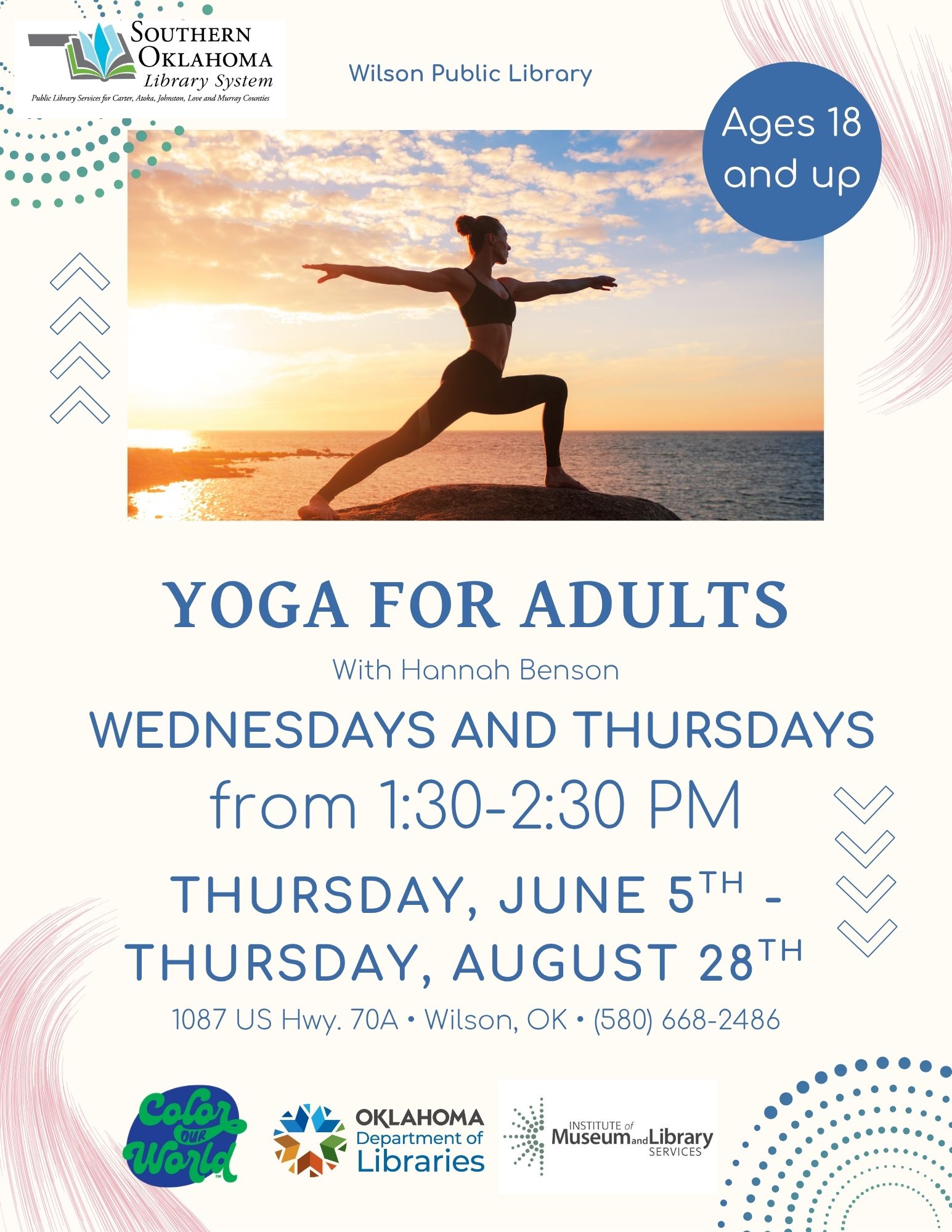 Yoga for Adults June WPL SRP PR Flyer Yoga for Adults June WPL SRP PR Flyer