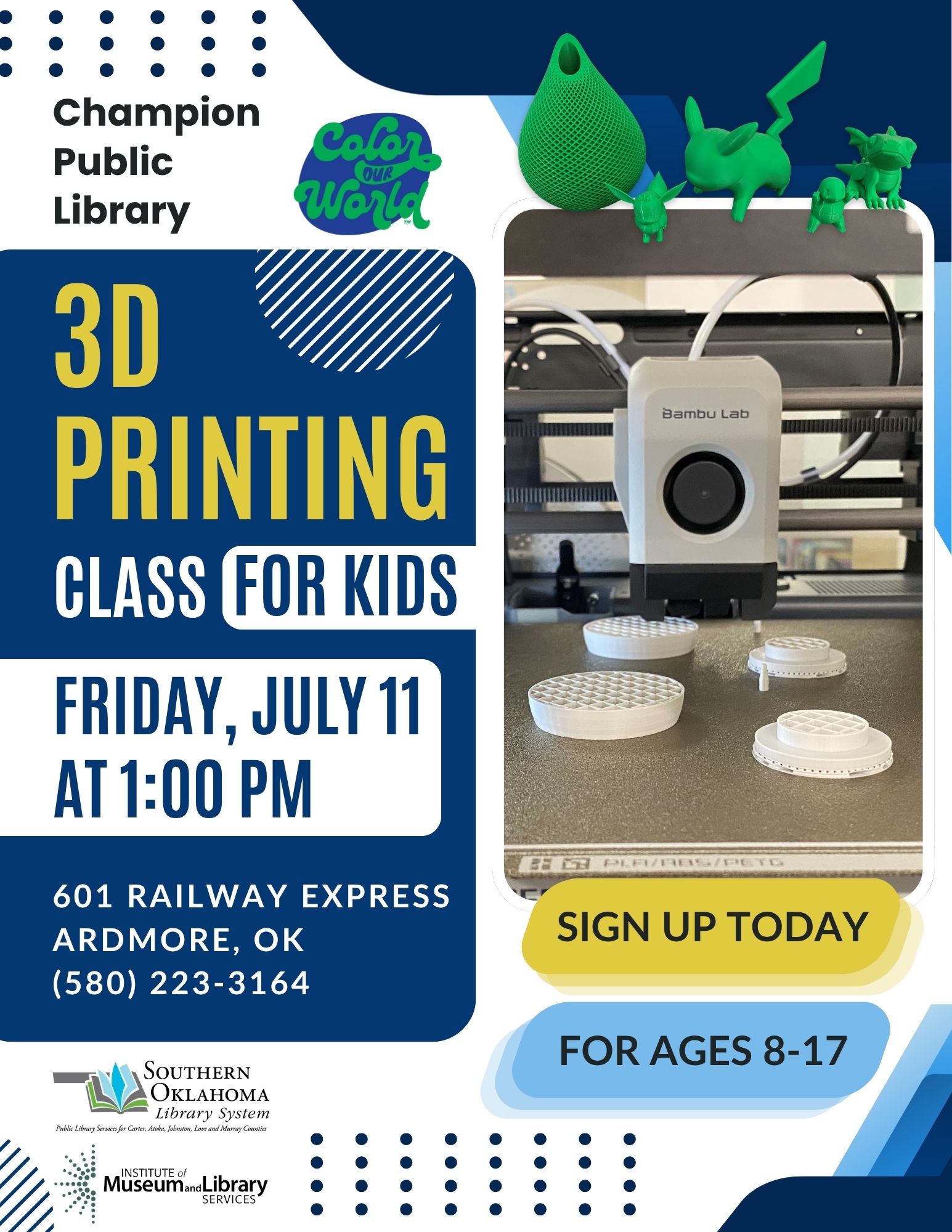 3D Printing July 11 CPL Flyer SRP 2025 3D Printing July 11 CPL Flyer SRP 2025