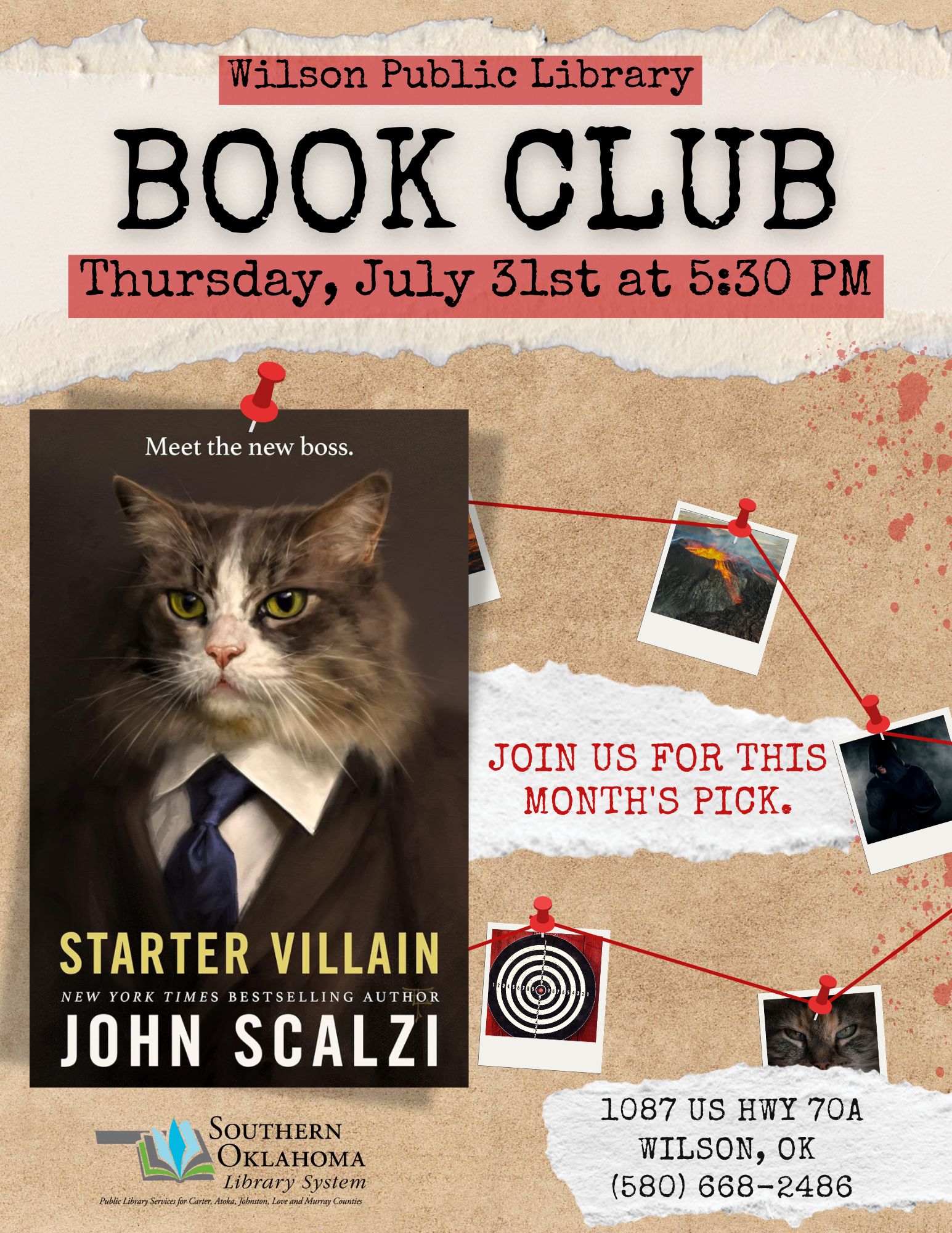 Book Club Starter Villain WPL Flyer 2025 Book Club Starter Villain WPL Flyer 2025