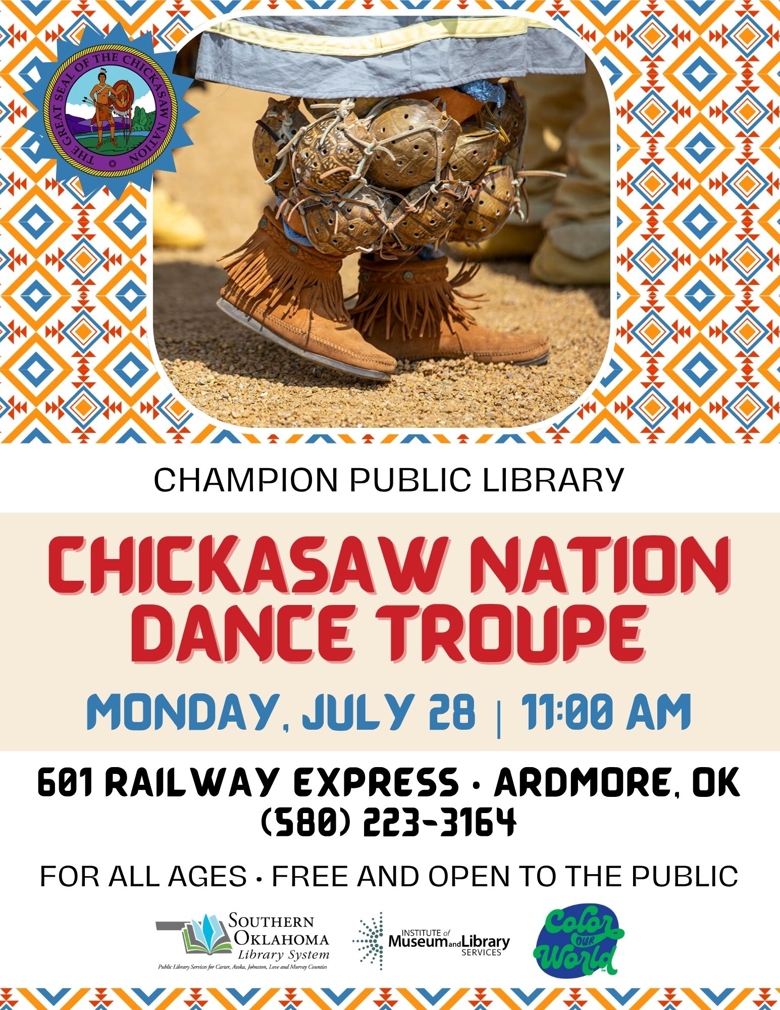 Chickasaw Nation Dance Troupe CPL Flyer SRP 2025 Chickasaw Nation Dance Troupe CPL Flyer SRP 2025