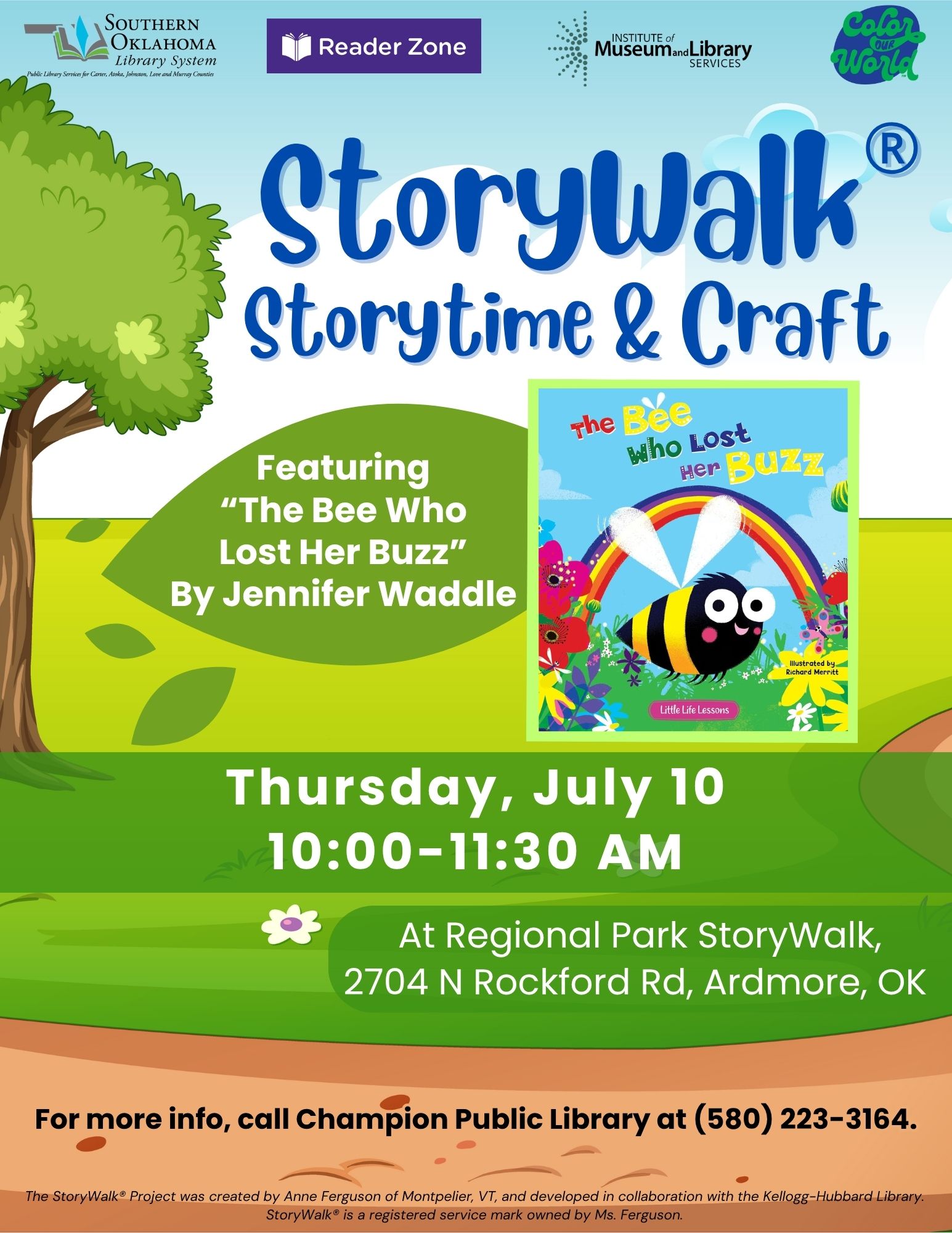 StoryWalk Storytime JULY CPL Flyer SRP 2025 StoryWalk Storytime JULY CPL Flyer SRP 2025