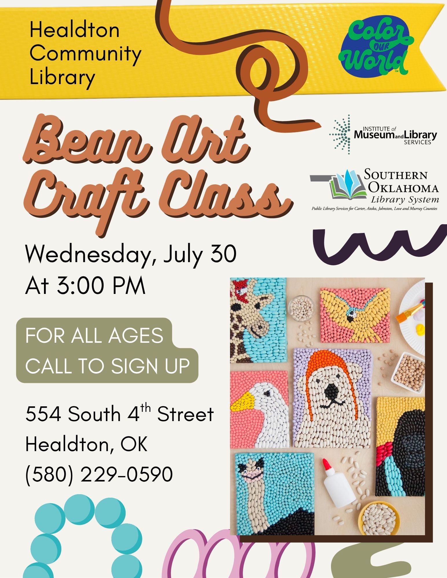 Bean Art Craft Class HCL Flyer SRP 2025 Bean Art Craft Class HCL Flyer SRP 2025