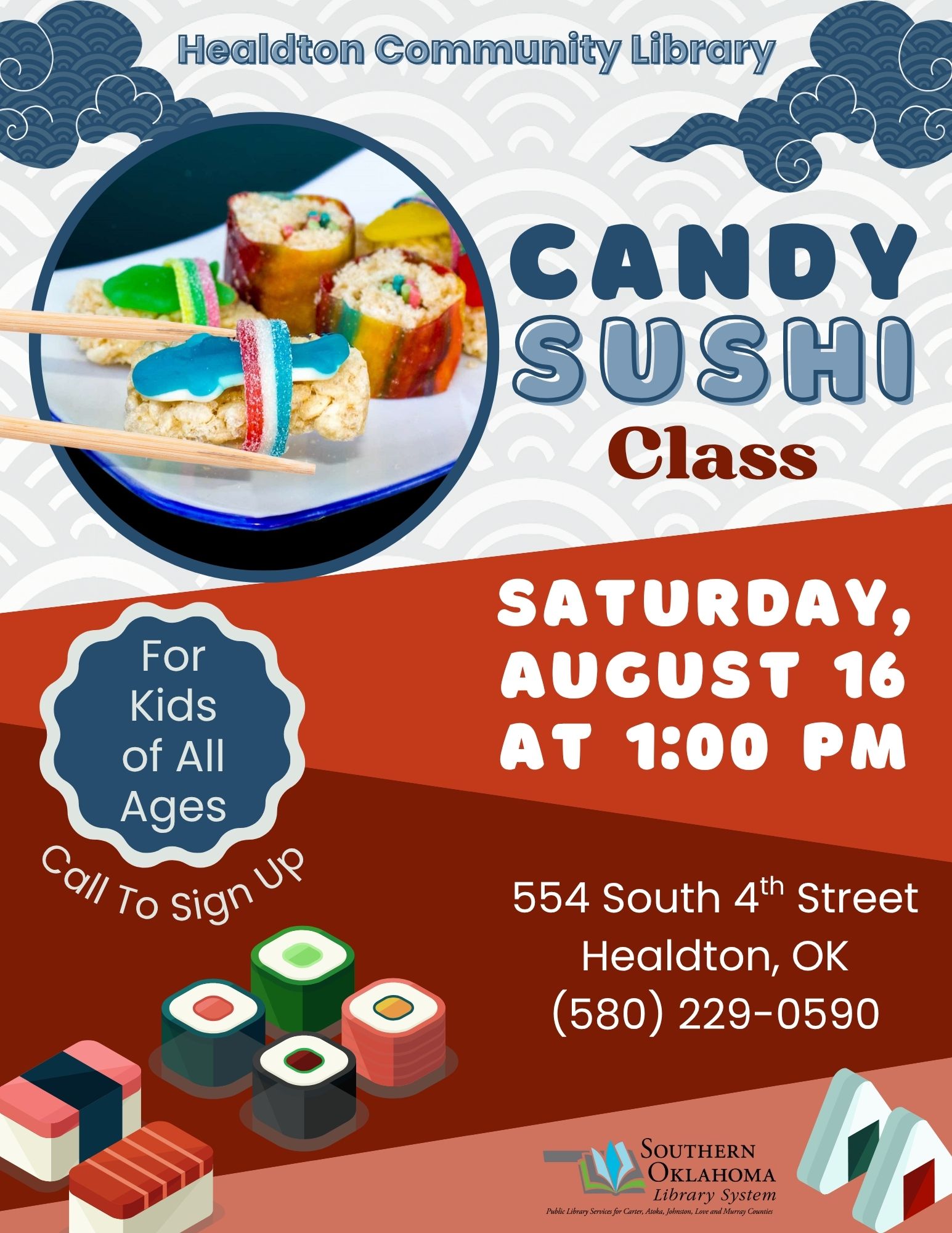 Candy Sushi Class HCL Flyer SRP 2025 Candy Sushi Class HCL Flyer SRP 2025