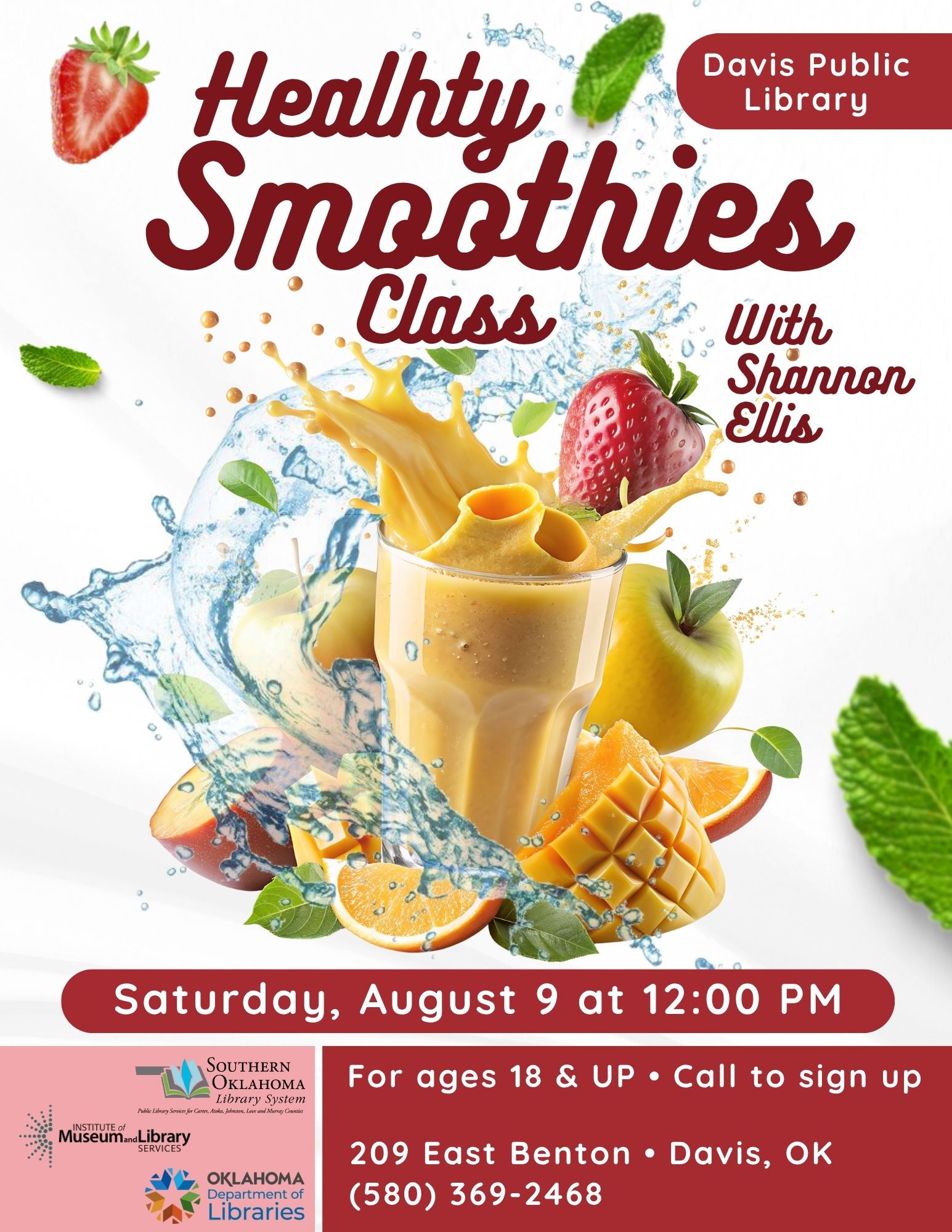 Healthy Smoothies DPL Flyer 2025