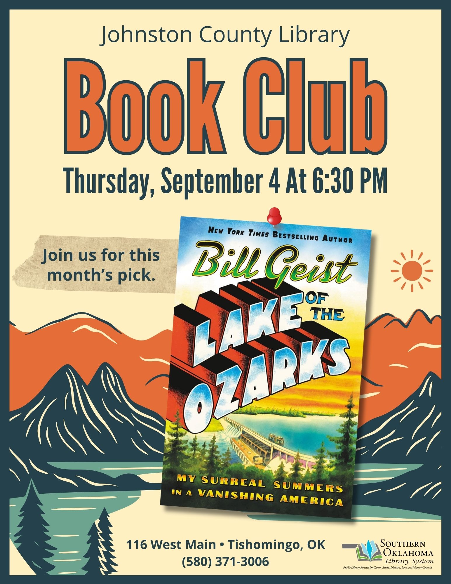 Book Club Lake of the Ozarks JCL Flyer 2025 Book Club Lake of the Ozarks JCL Flyer 2025