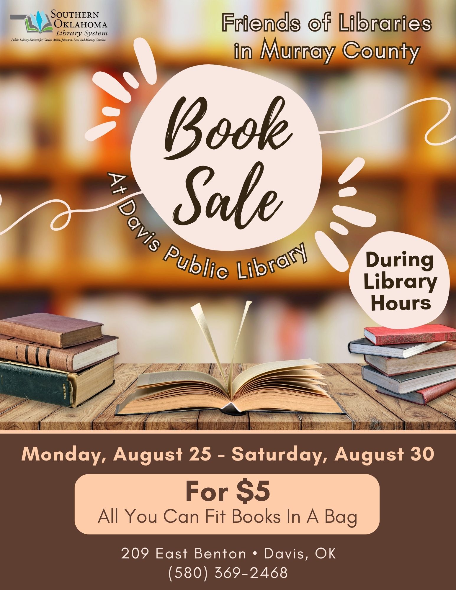 Book Sale DPL Flyer AUG 2025