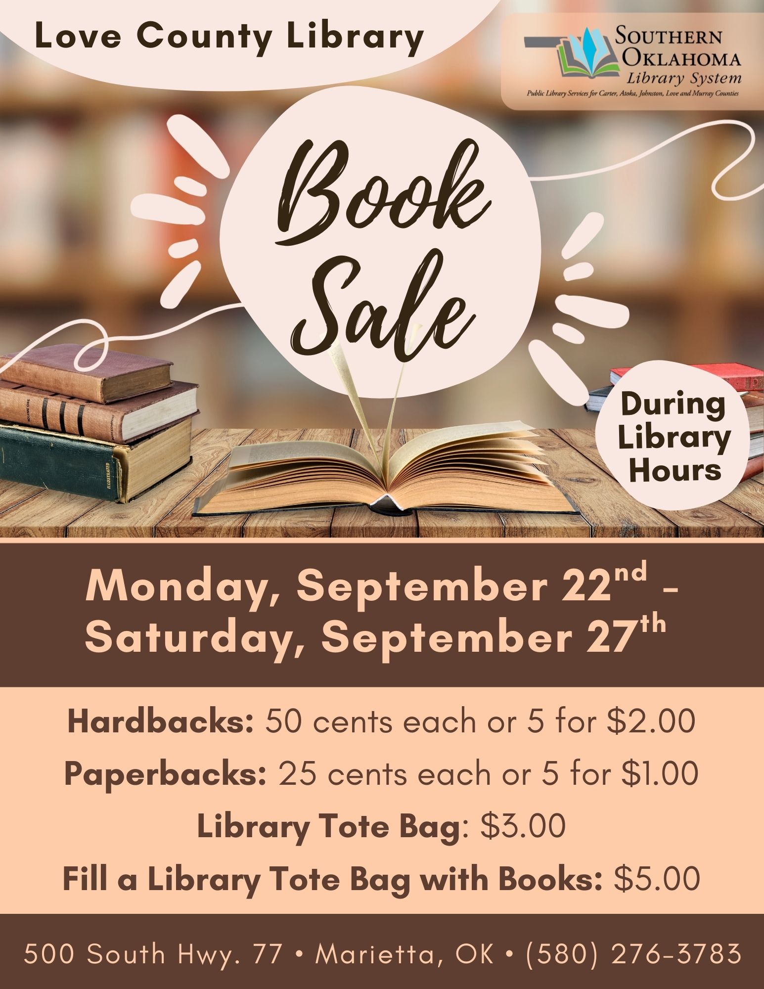 Book Sale LCL Flyer SEPT 2025 Book Sale LCL Flyer SEPT 2025