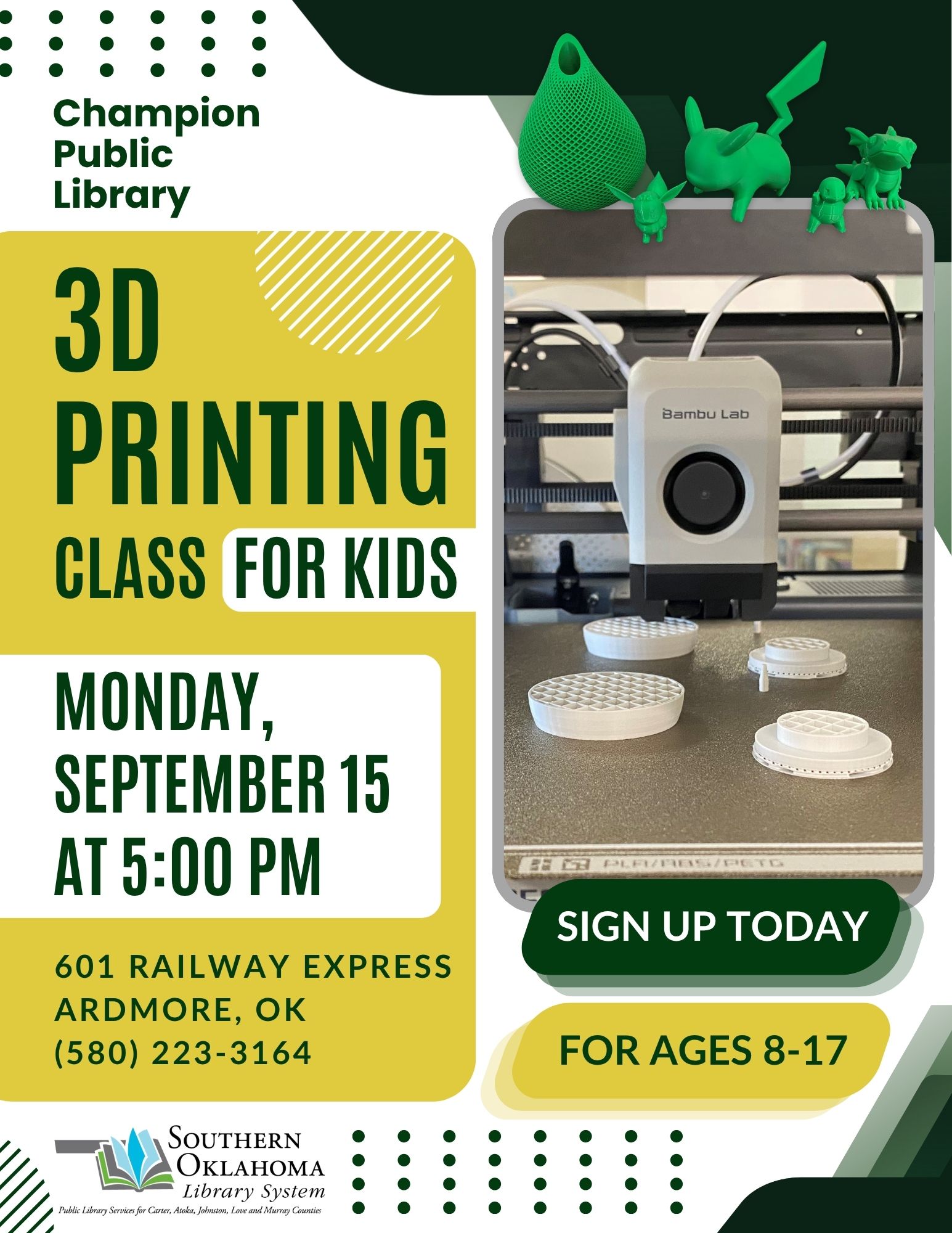 Kids 3D Printing SEPT CPL Flyer 2025 Kids 3D Printing SEPT CPL Flyer 2025