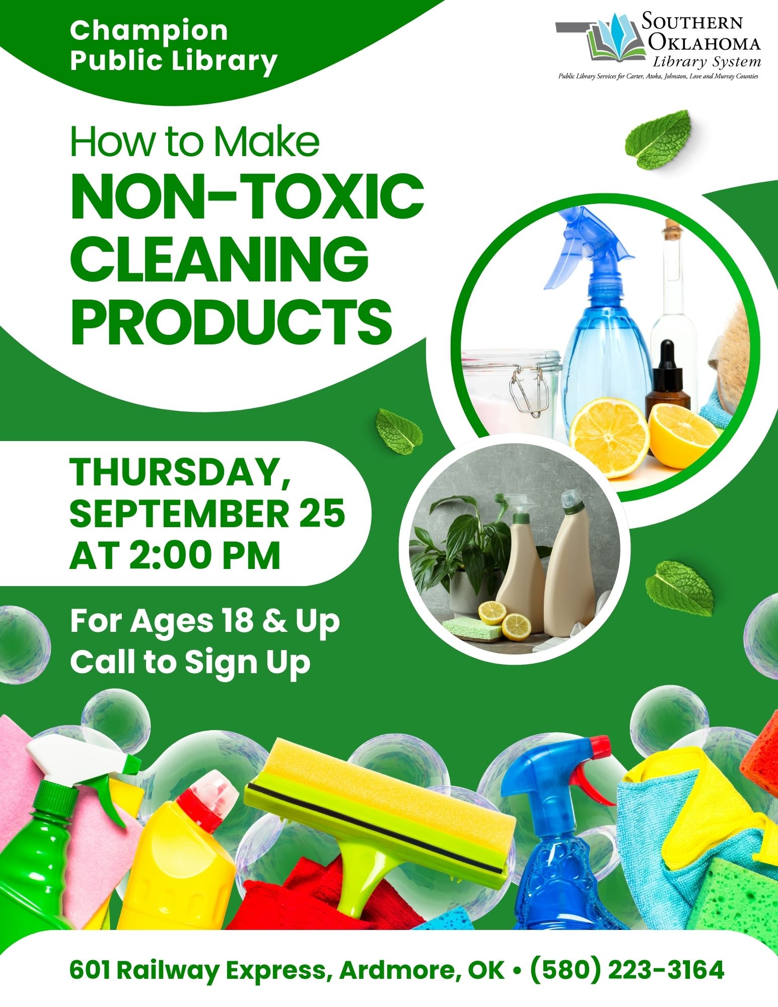 Nontoxic Cleaning Products CPL Flyer 2025 Nontoxic Cleaning Products CPL Flyer 2025