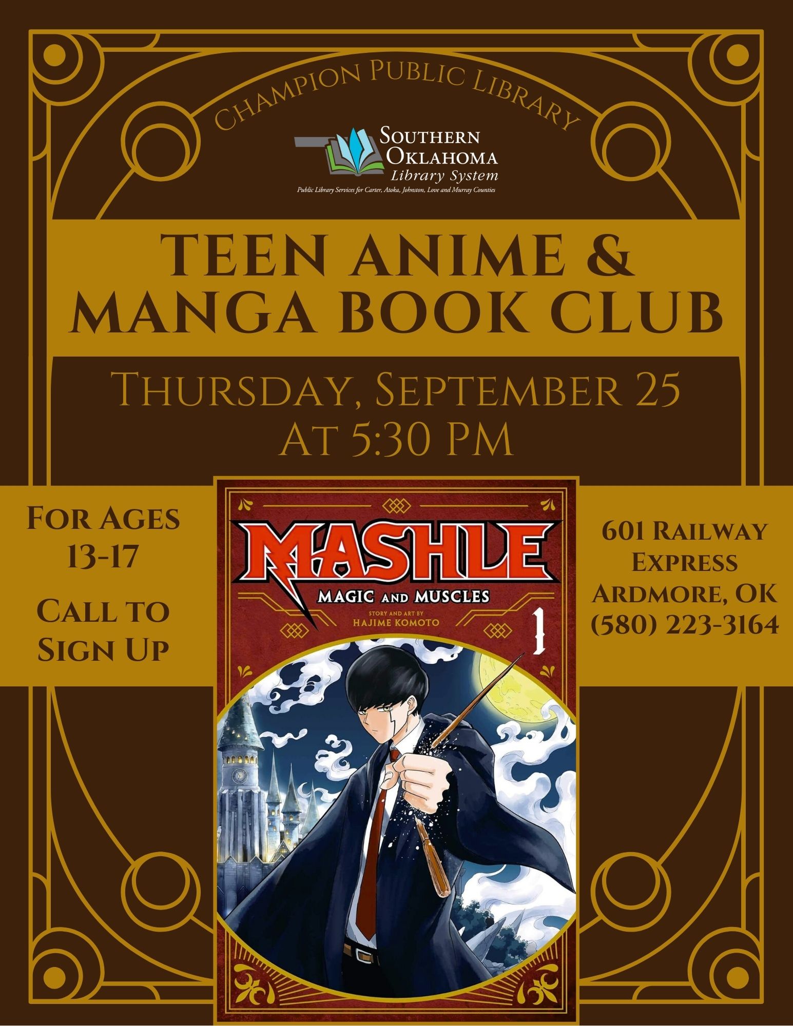 Teen A&M Mashle CPL Flyer 2025 Teen A&M Mashle CPL Flyer 2025