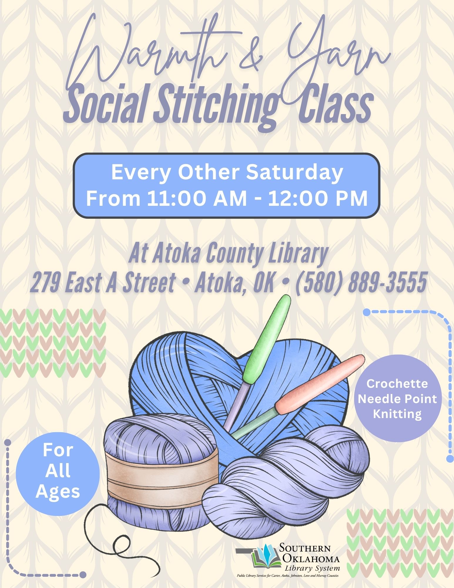 Updated Warmth & Yarn ACL Flyer 2025