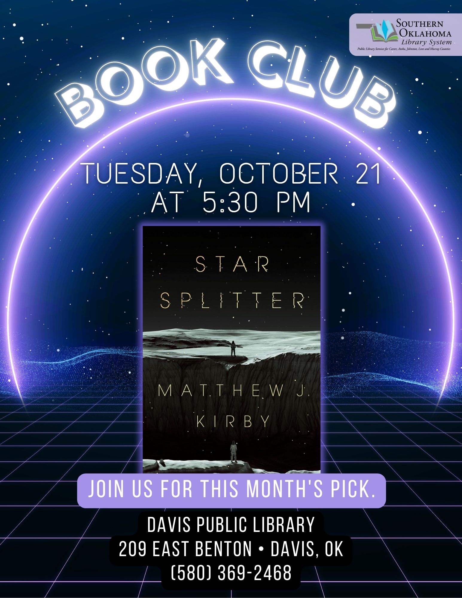 Book Club Star Splitter DPL Flyer 2025