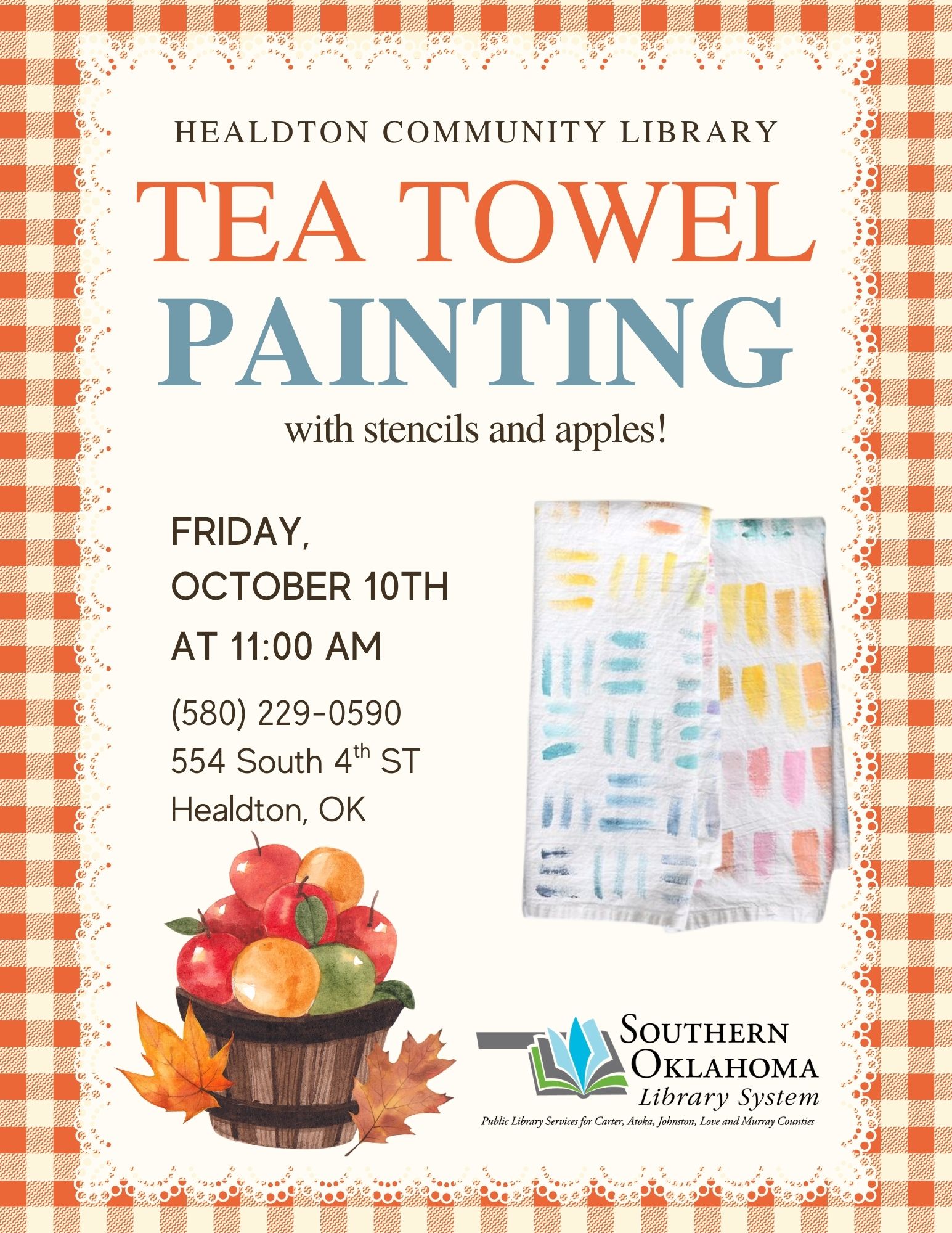 Tea Towel HCL Oct 2025 PR Flyer