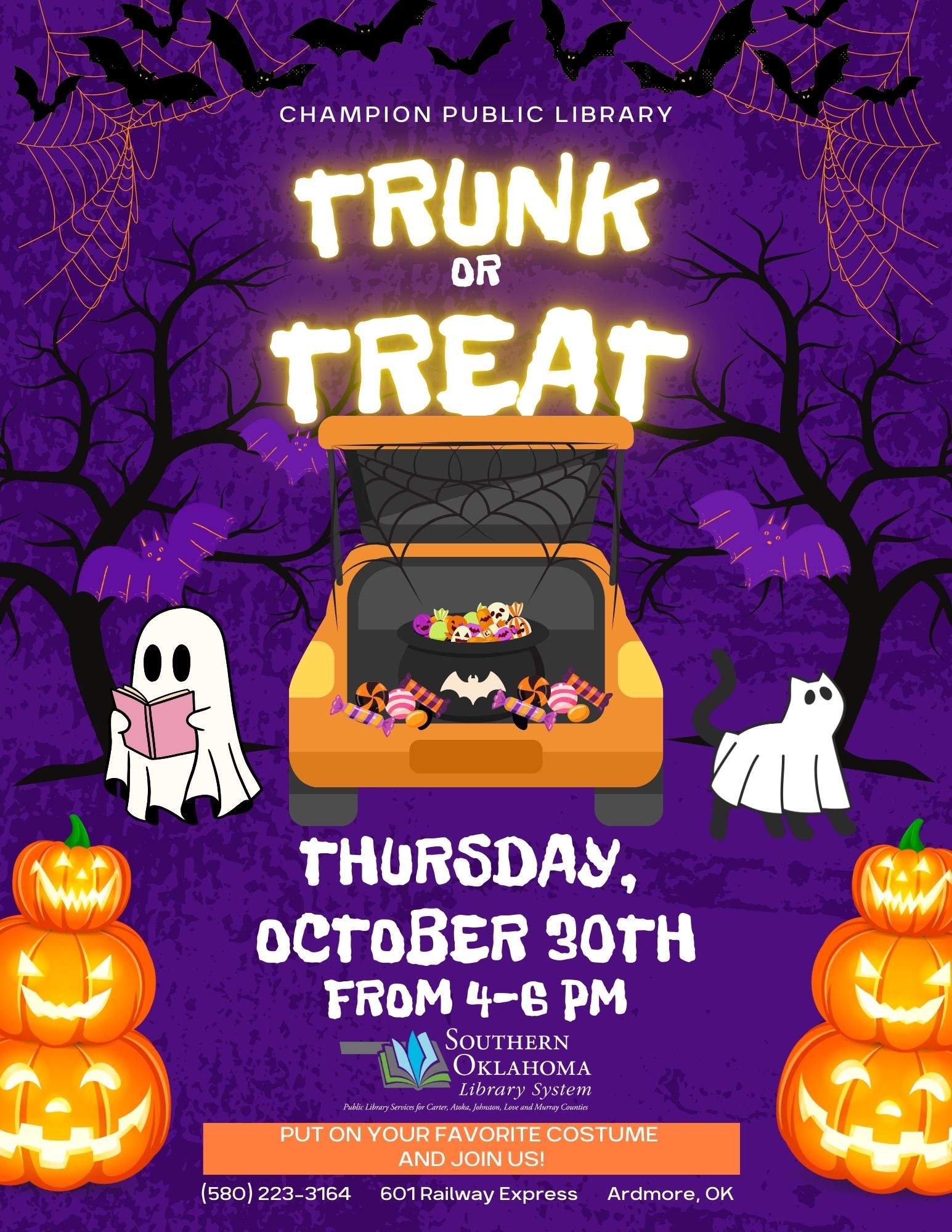 Trunk or Treat Event CPL 2025 PR Flyer