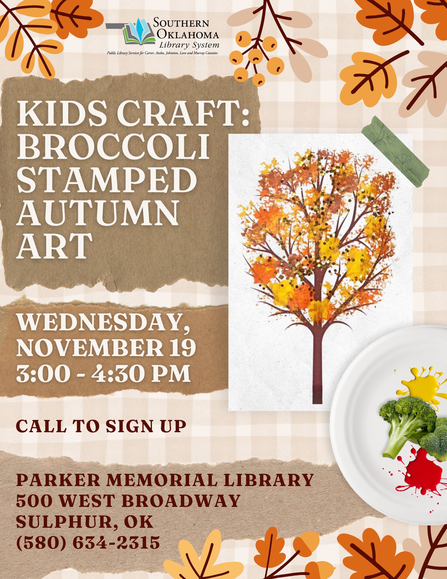 Broccoli Stamped Autumn Art PML Flyer 2025 Broccoli Stamped Autumn Art PML Flyer 2025